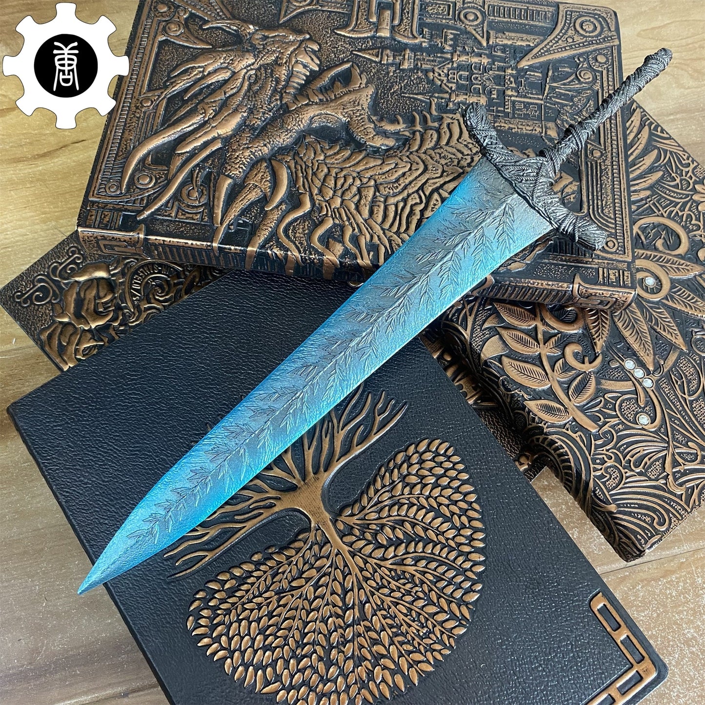 Metal 11.8" Moonlight Greatsword Gamer Gift