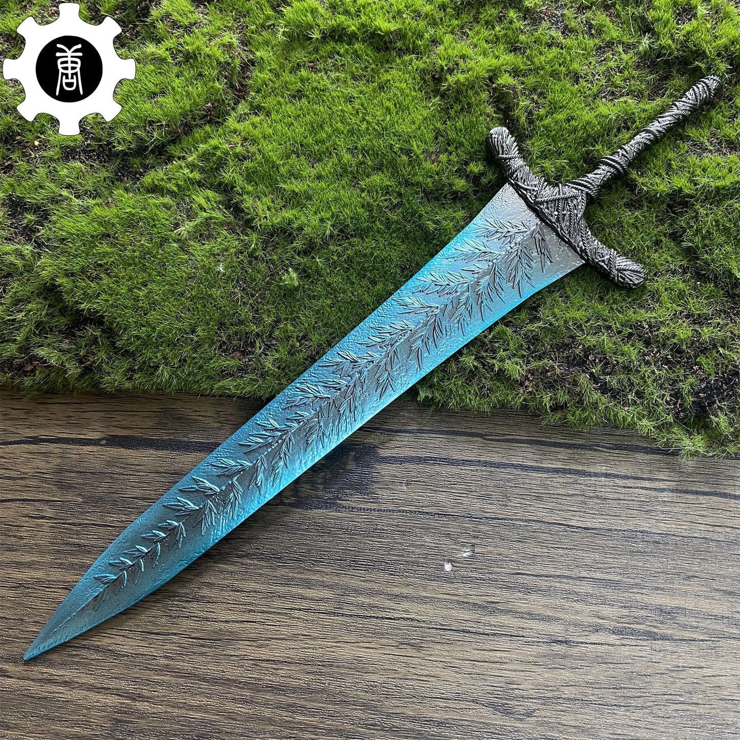 Metal 11.8" Moonlight Greatsword Gamer Gift