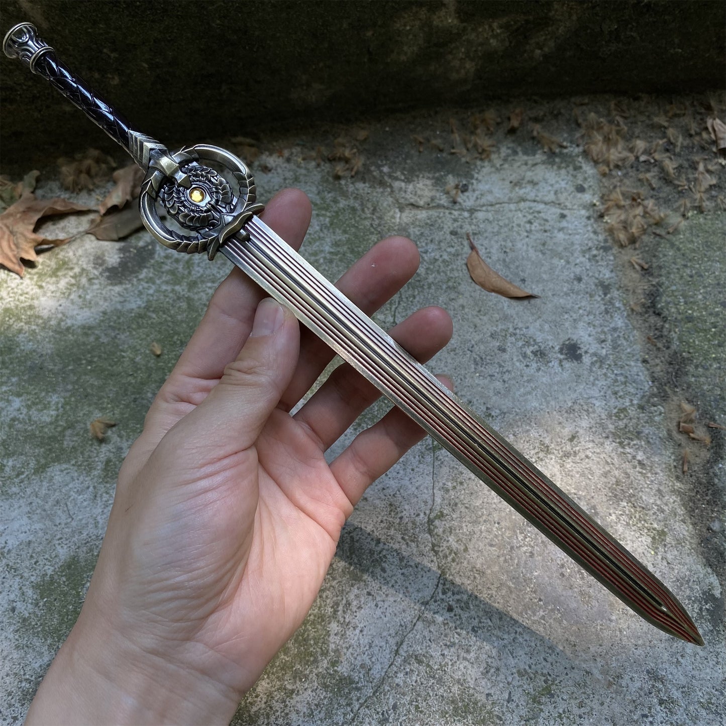 Skyrim Dawnbreaker Sword Metal Miniature Replica