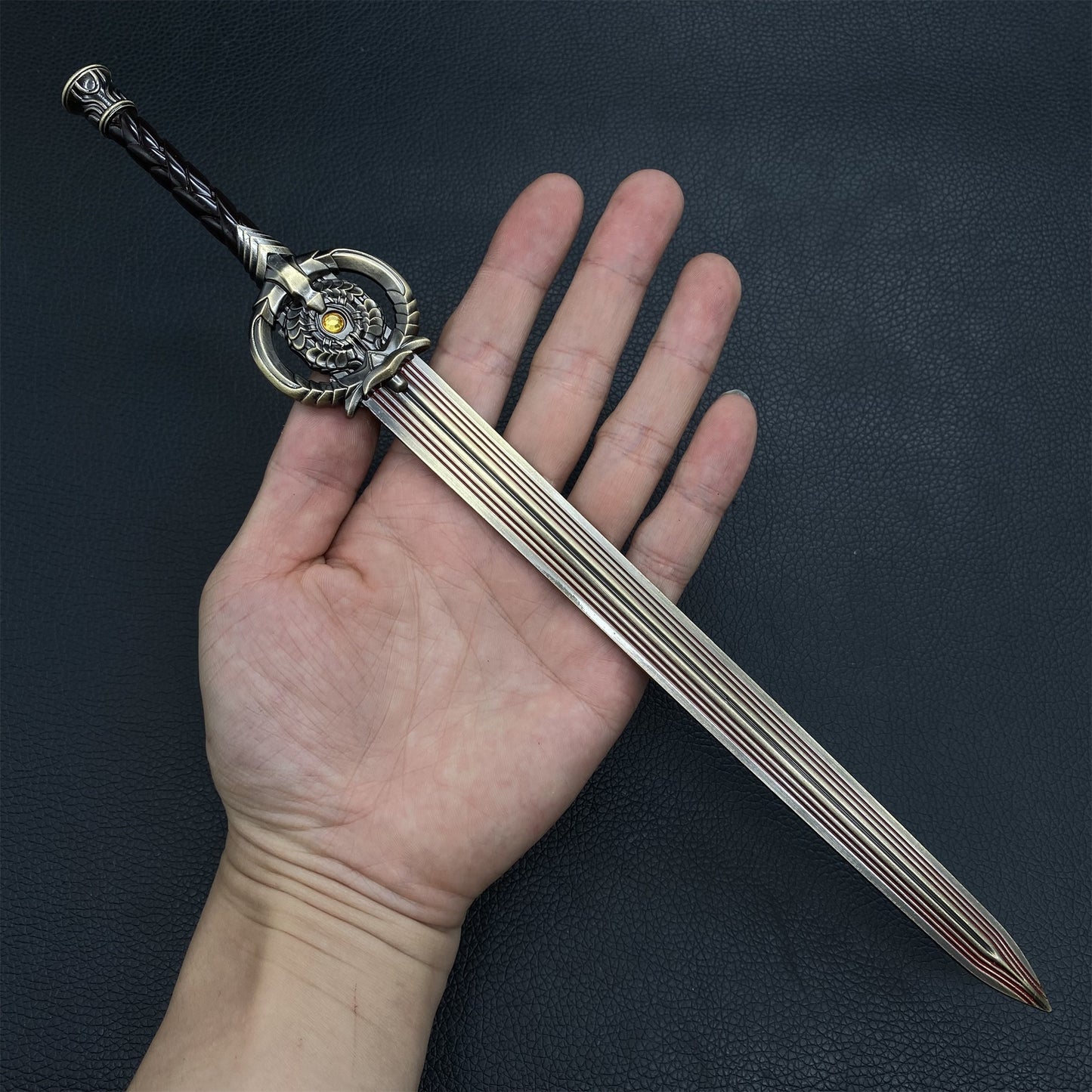 Skyrim Dawnbreaker Sword Metal Miniature Replica