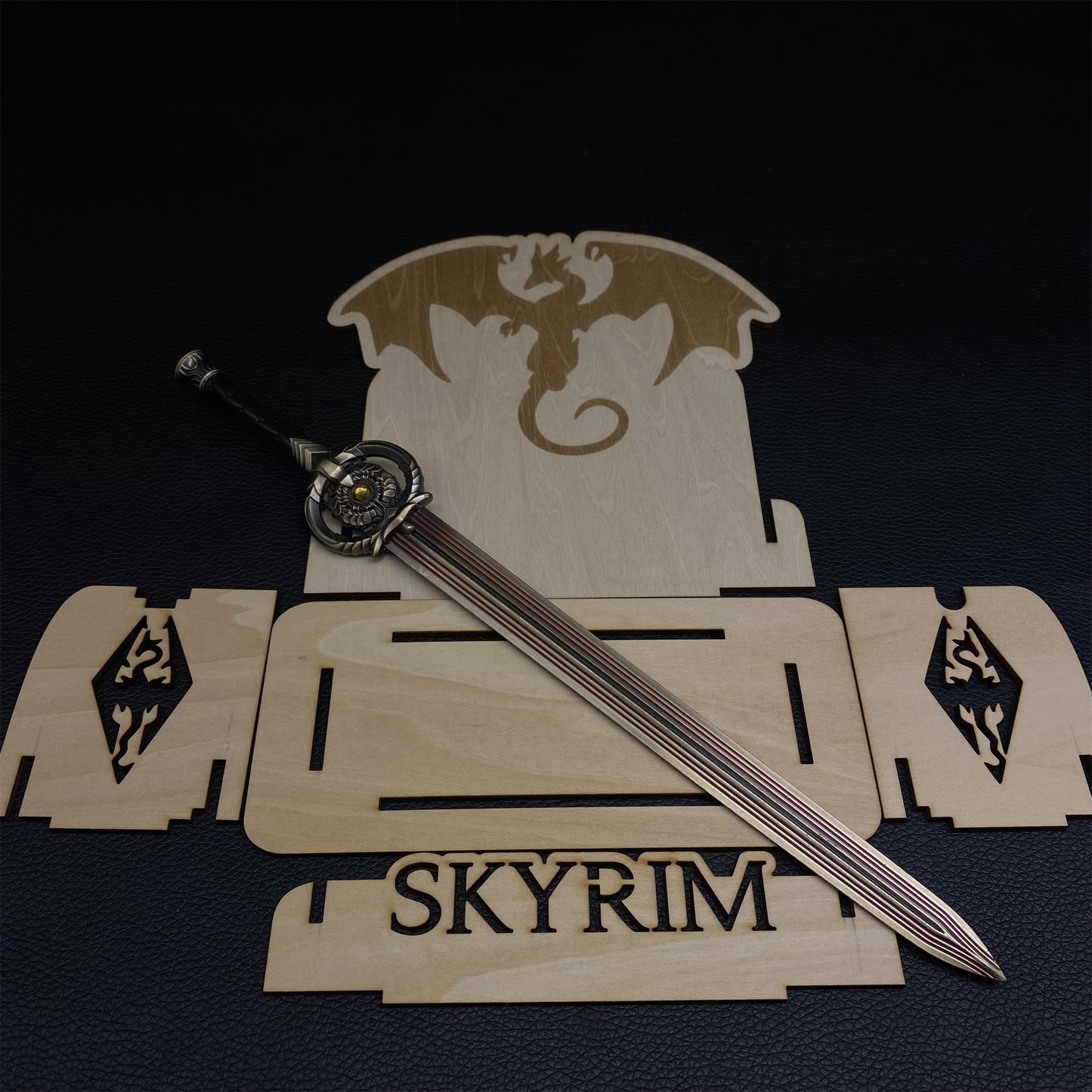 Skyrim Dawnbreaker Sword Metal Miniature Replica