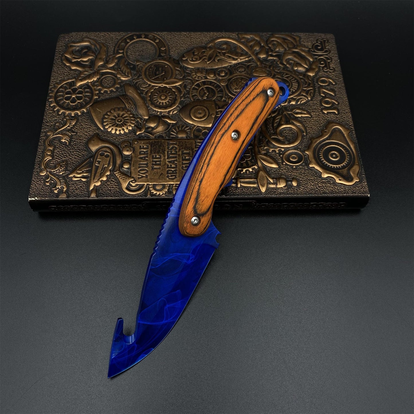 420 Steel CS Doppler Phase 3 Gut Knife Outdoor Camping Knife For Collection