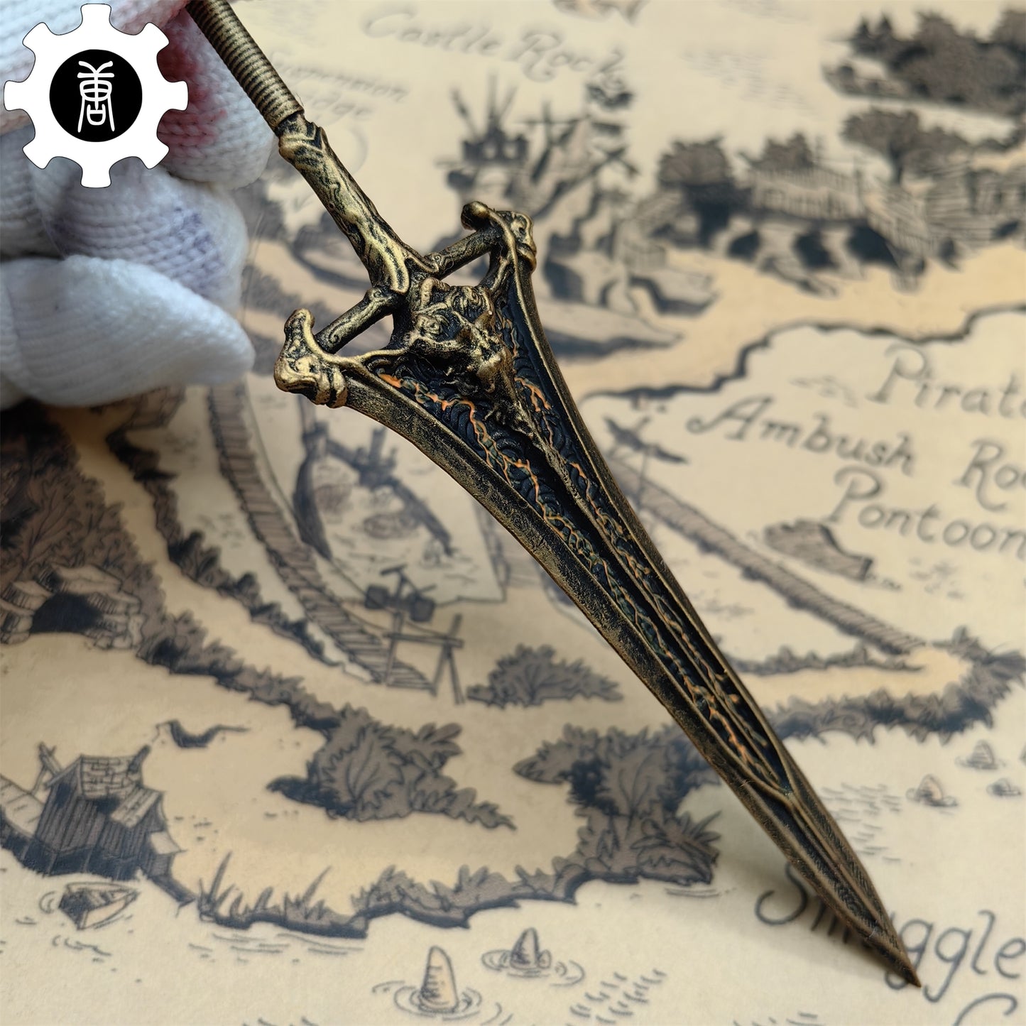 3D Printed 1: 12 Scale Dragonslayer Spear Replica