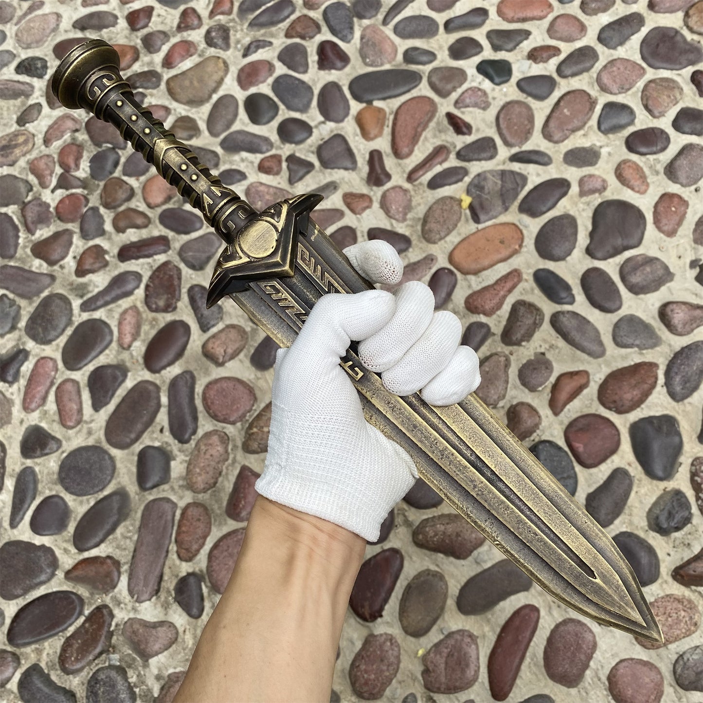 IRL Skyrim Dwarven Dagger Brass Replica