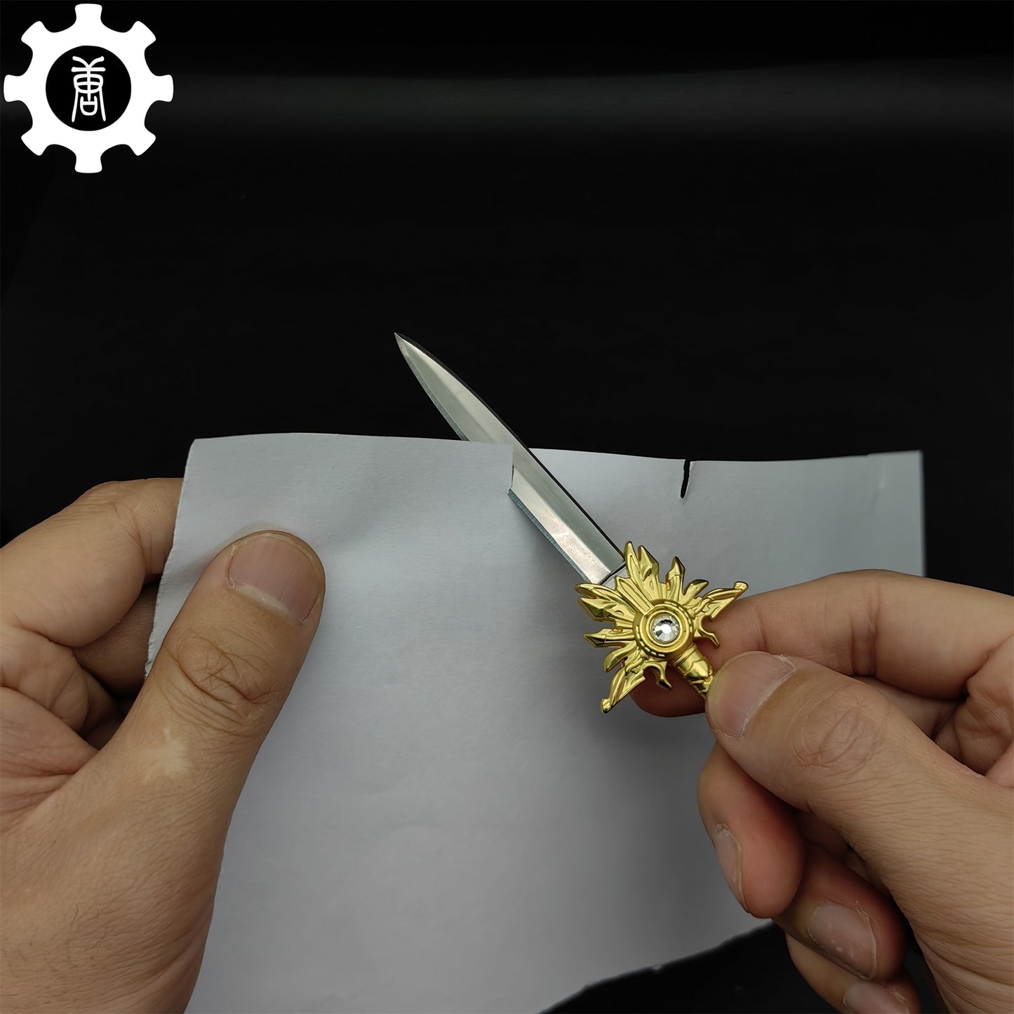 El'druin Tyrael Sword Mini Metal Replica EDC Knife