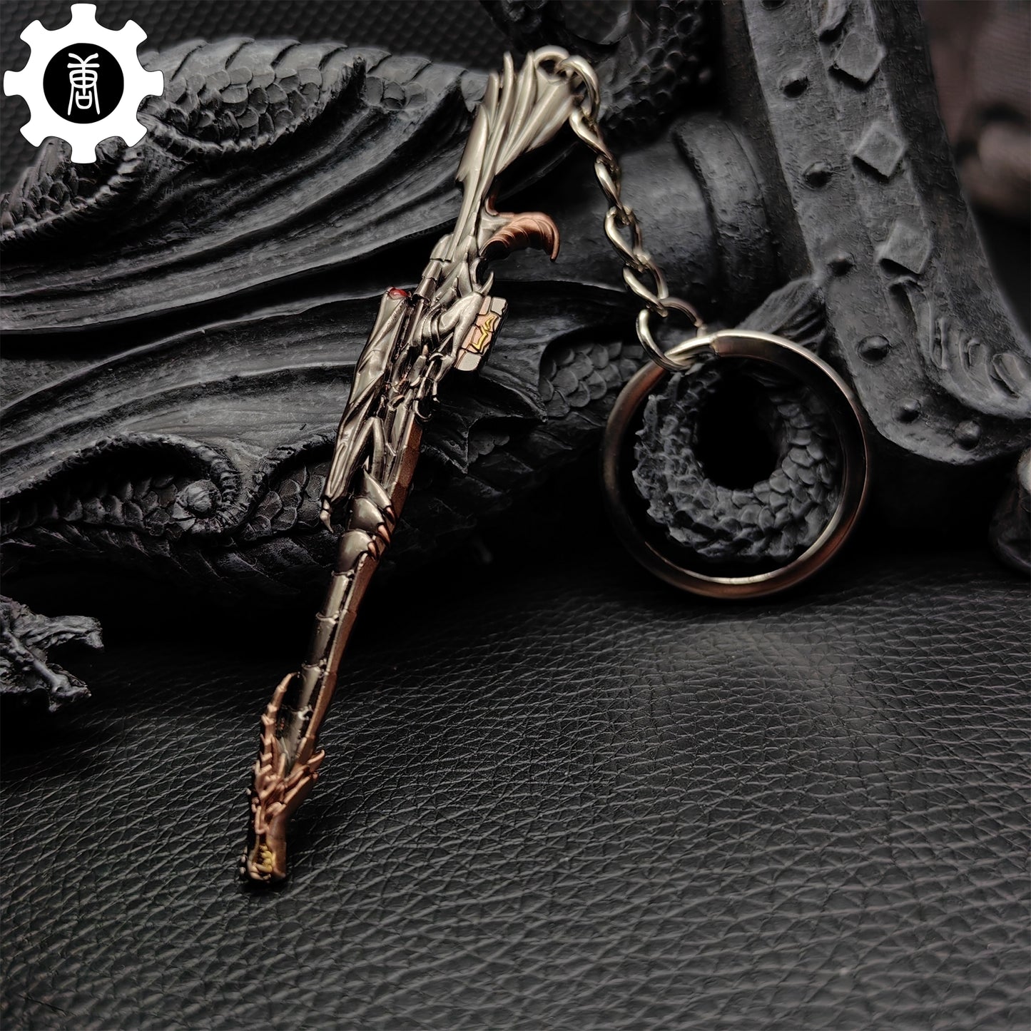 Mini Elderflame Operator Gun Metal Keychain