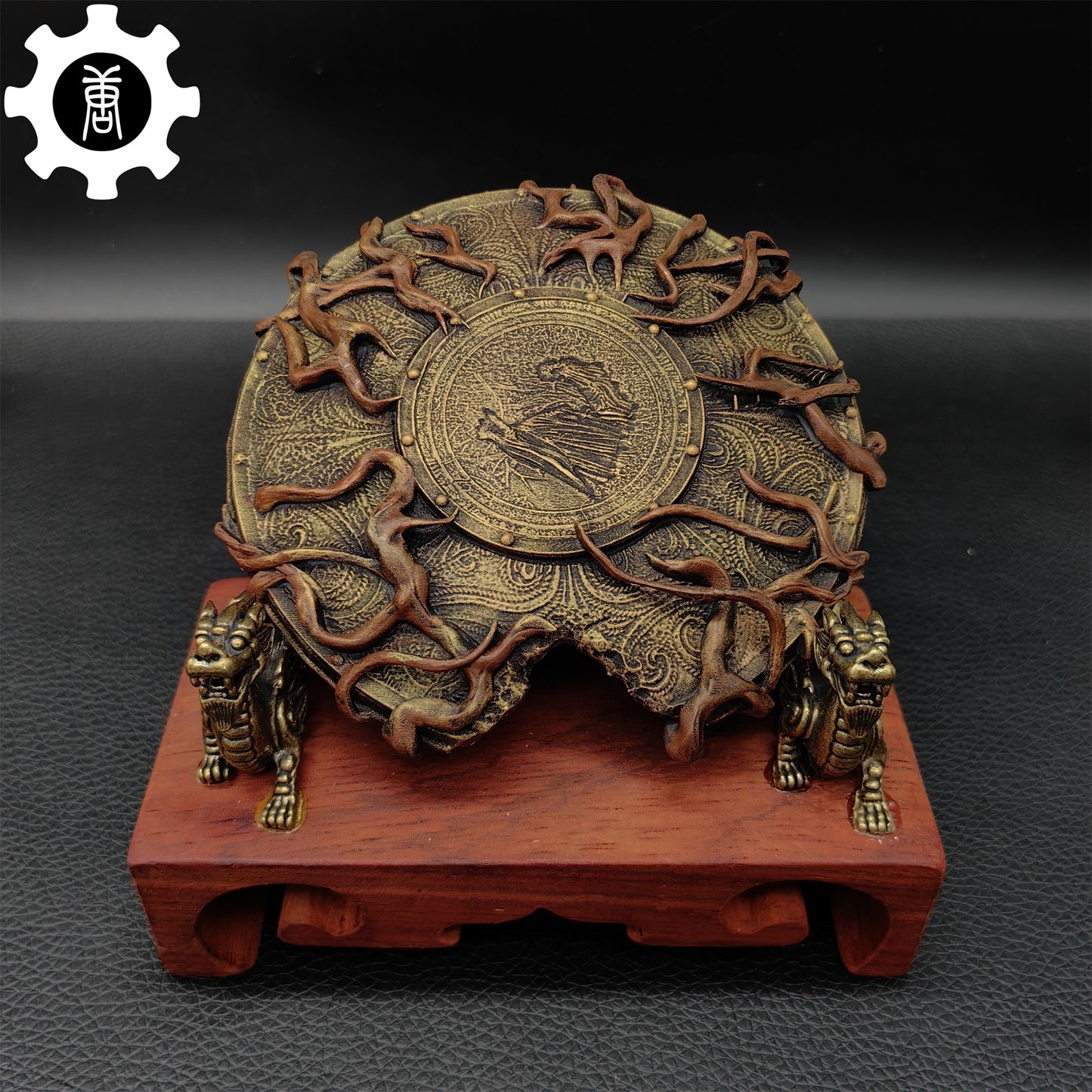 3D Printed 1: 12 Scale Erdtree Greatshield Golden Halberd