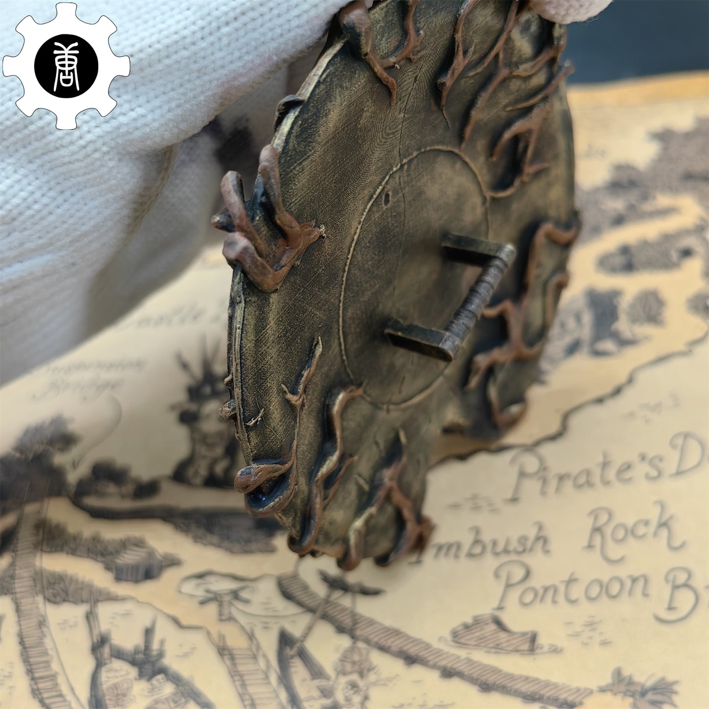 3D Printed 1: 12 Scale Erdtree Greatshield Golden Halberd