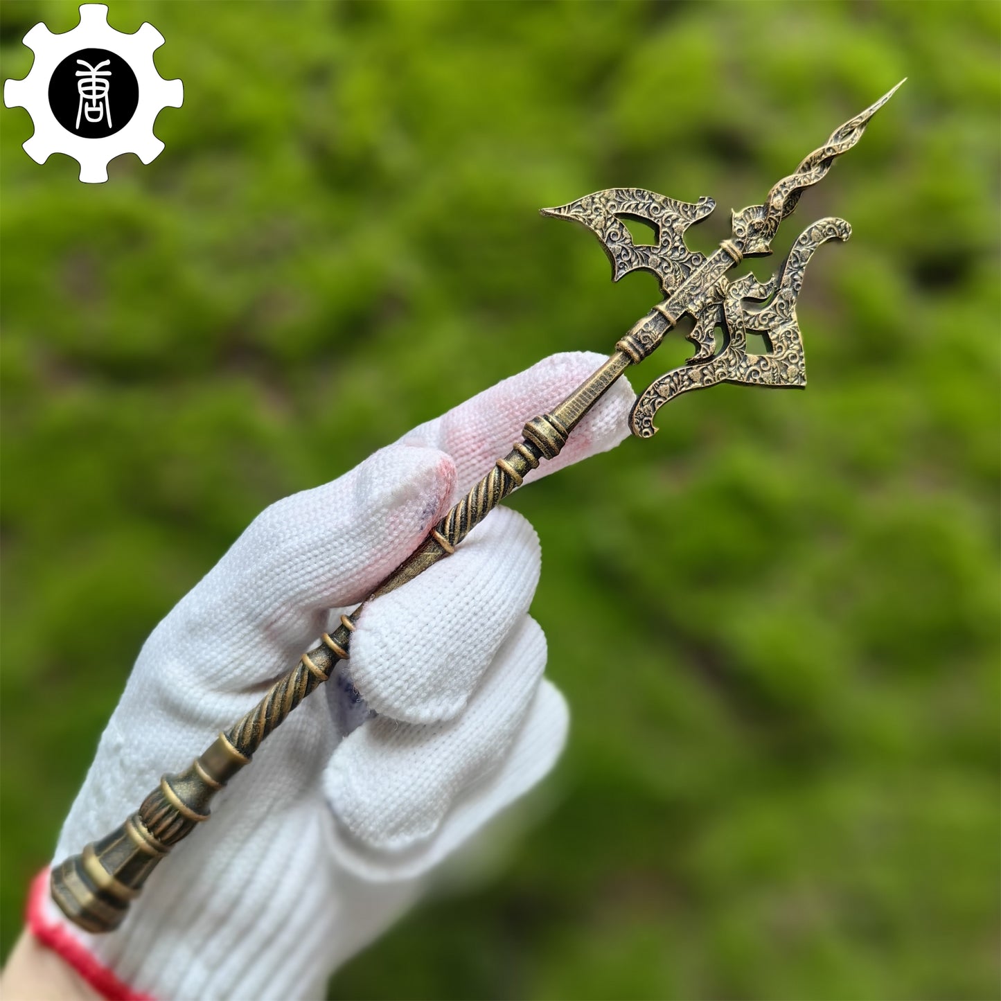 3D Printed 1: 12 Scale Erdtree Greatshield Golden Halberd