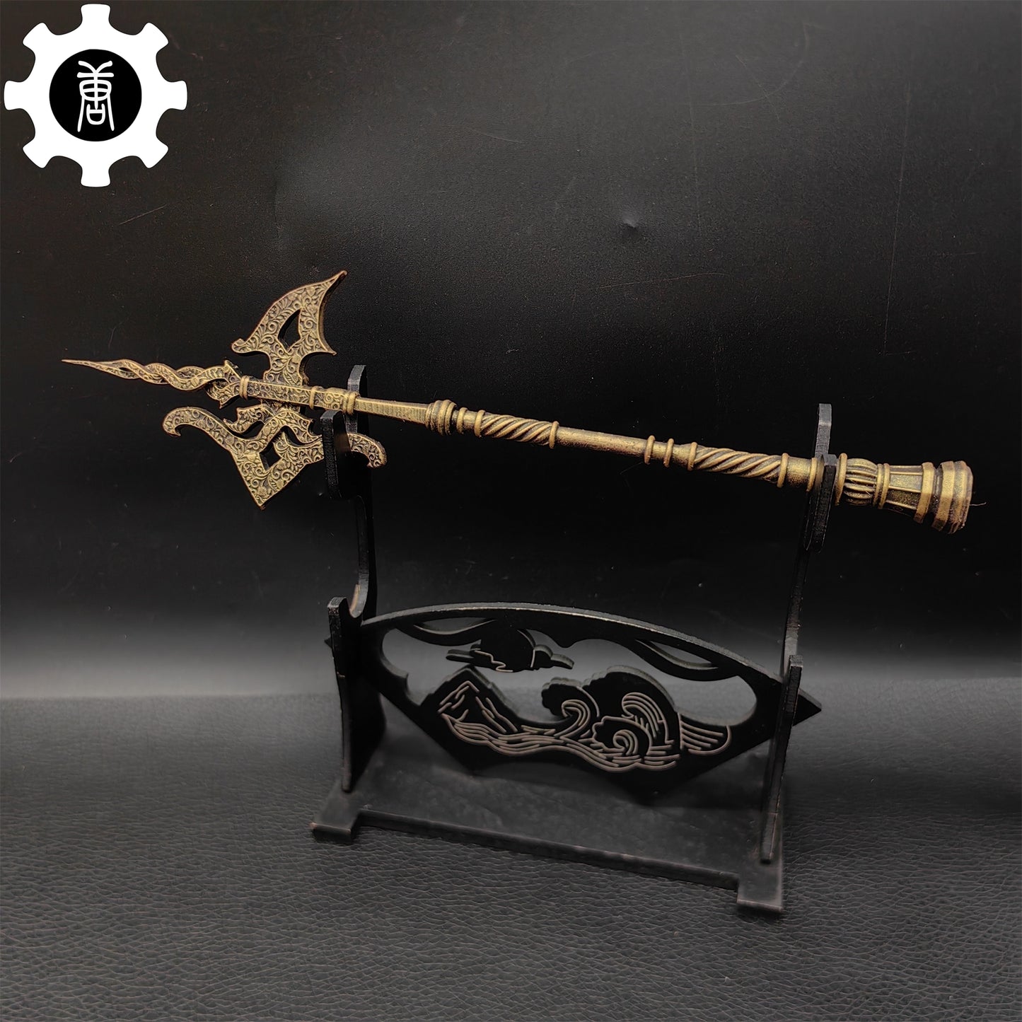 3D Printed 1: 12 Scale Erdtree Greatshield Golden Halberd