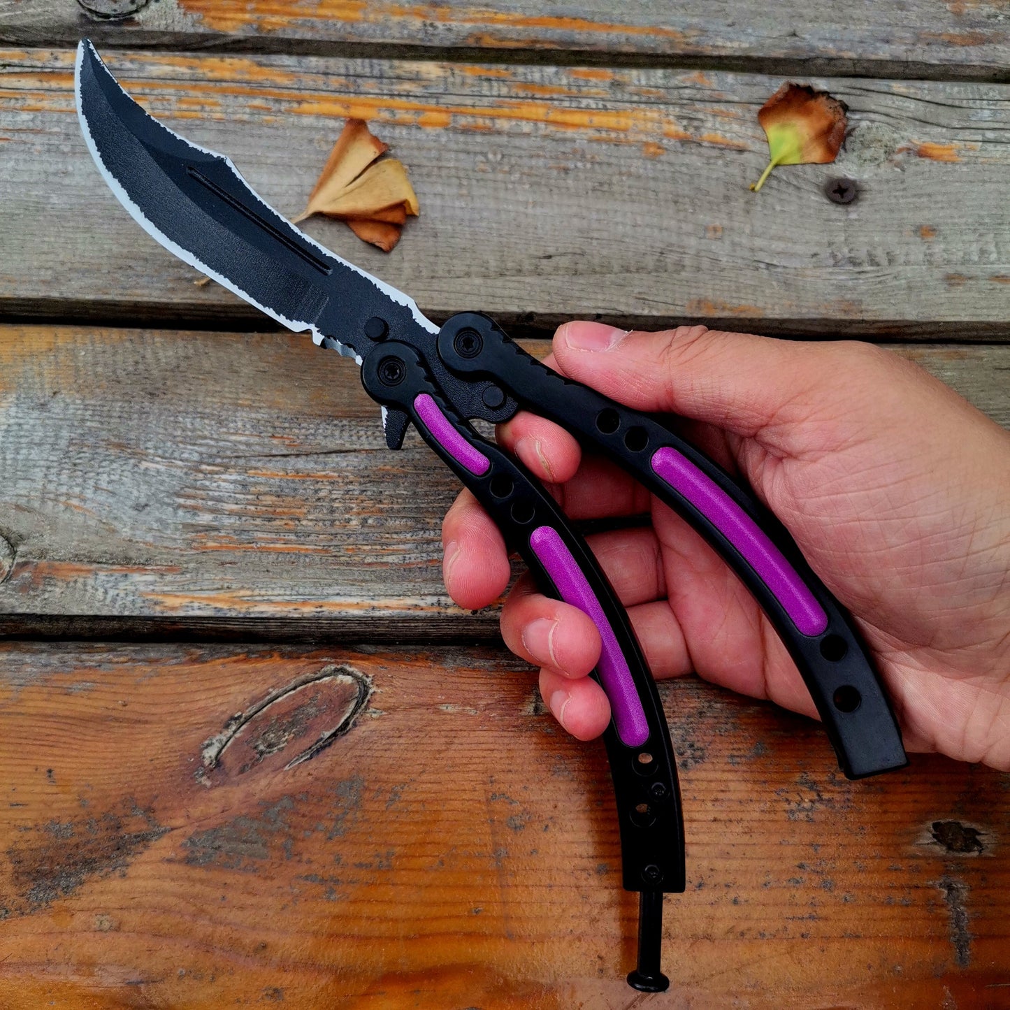 Global Offensive Game Butterfly Knife Blunt Blade Trainer Replica
