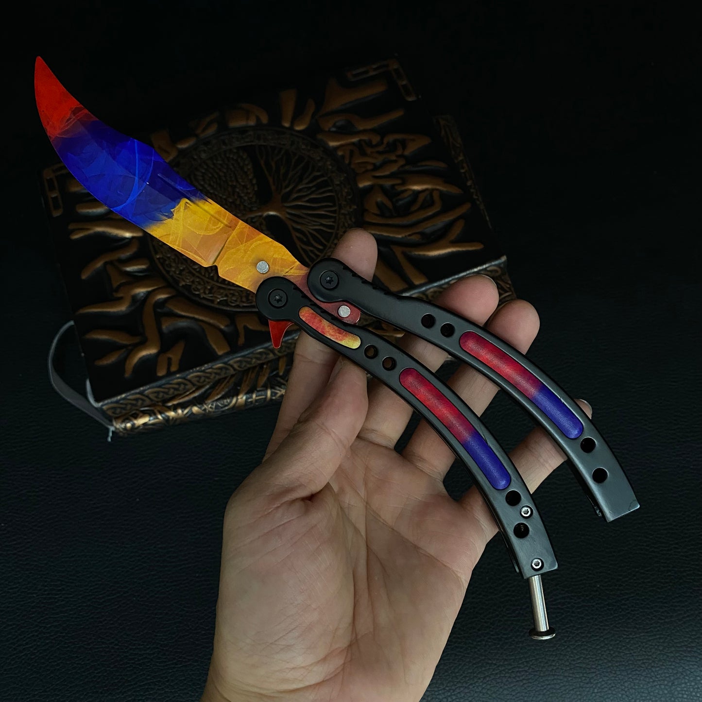 Global Offensive Game Butterfly Knife Blunt Blade Trainer Replica