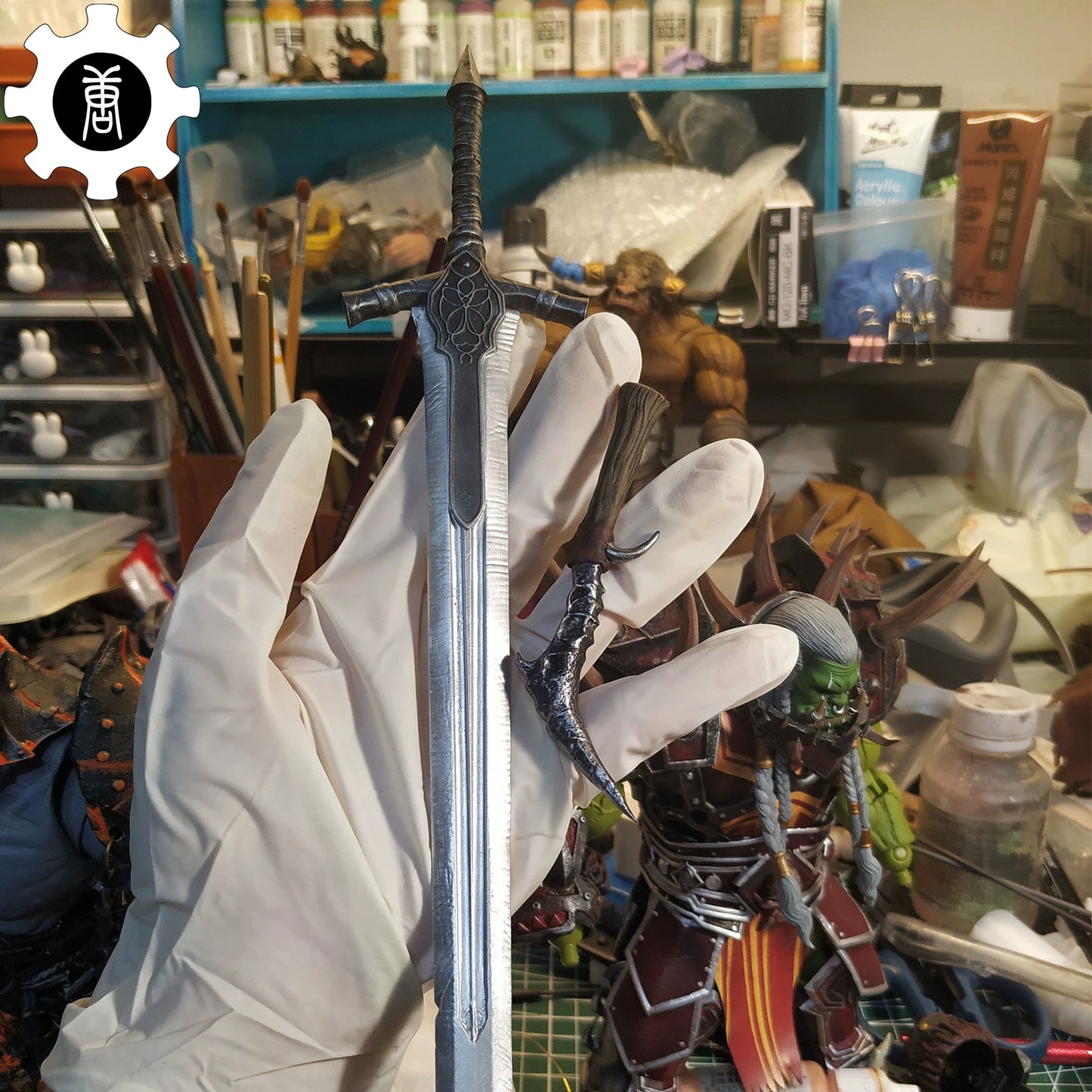 3D Printed 1:6 Scale Farron Greatsword Abyss Watchers Dagger