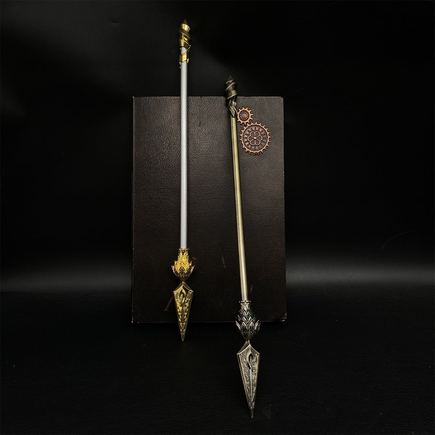 Ne Zha 2 Anime Film Props Fire Tip Spear Metal Replica