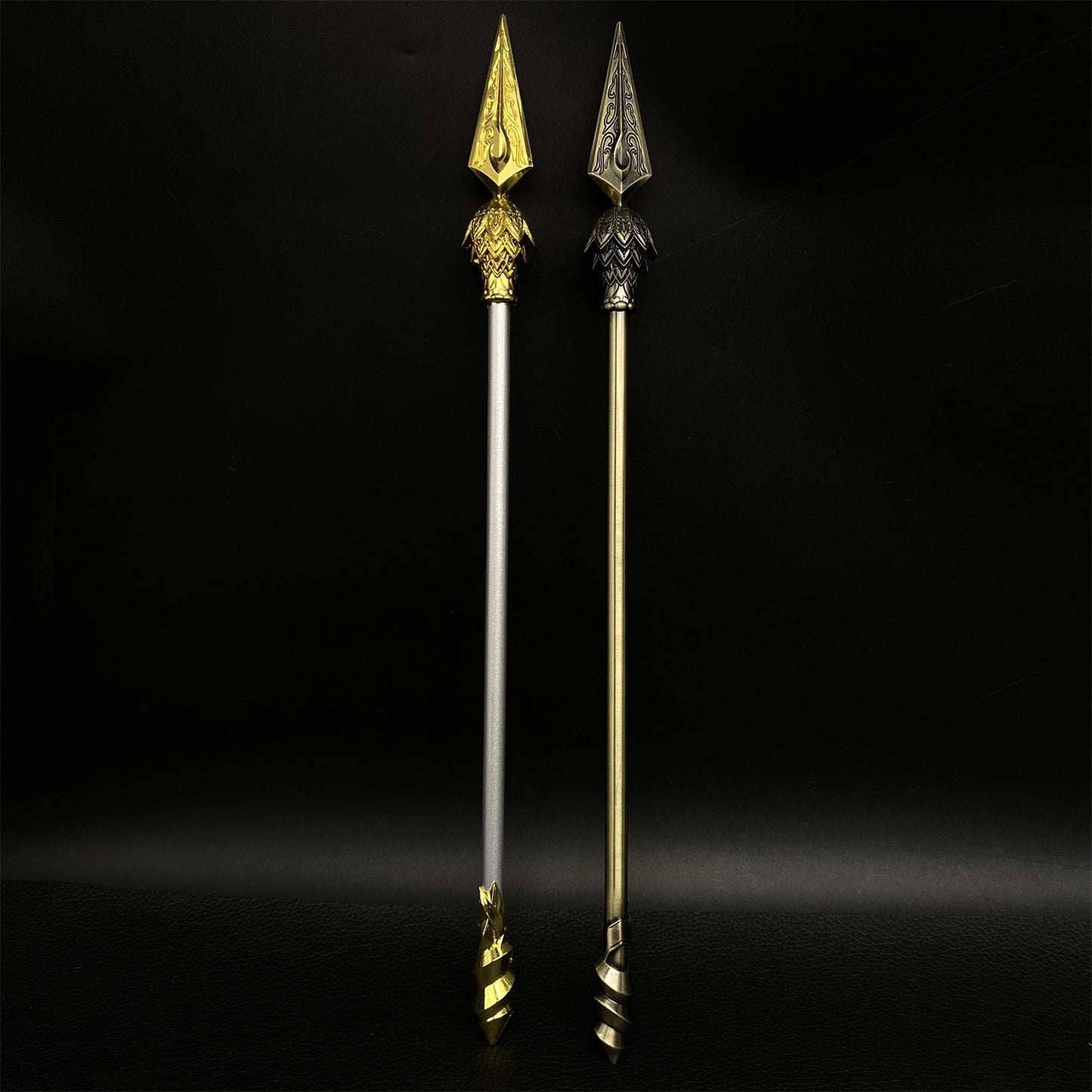 Ne Zha 2 Anime Film Props Fire Tip Spear Metal Replica