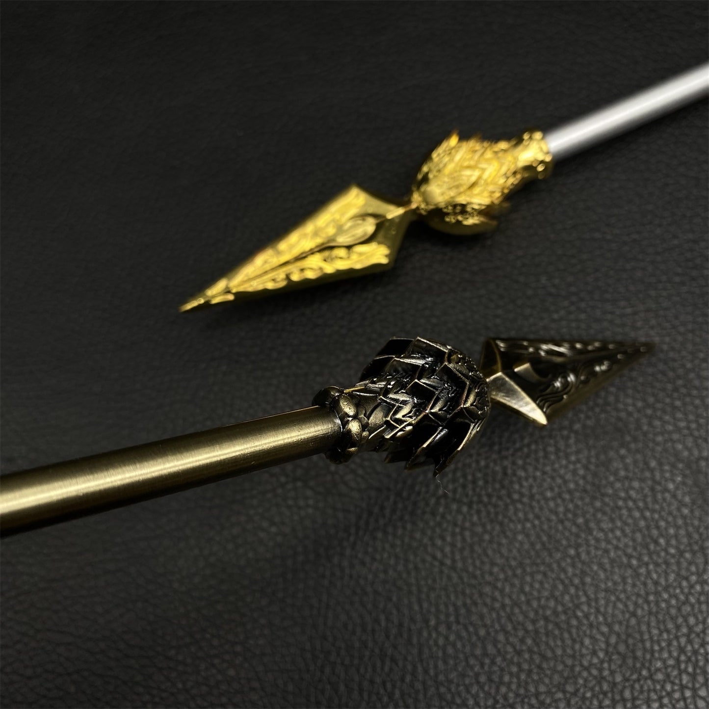 Ne Zha 2 Anime Film Props Fire Tip Spear Metal Replica