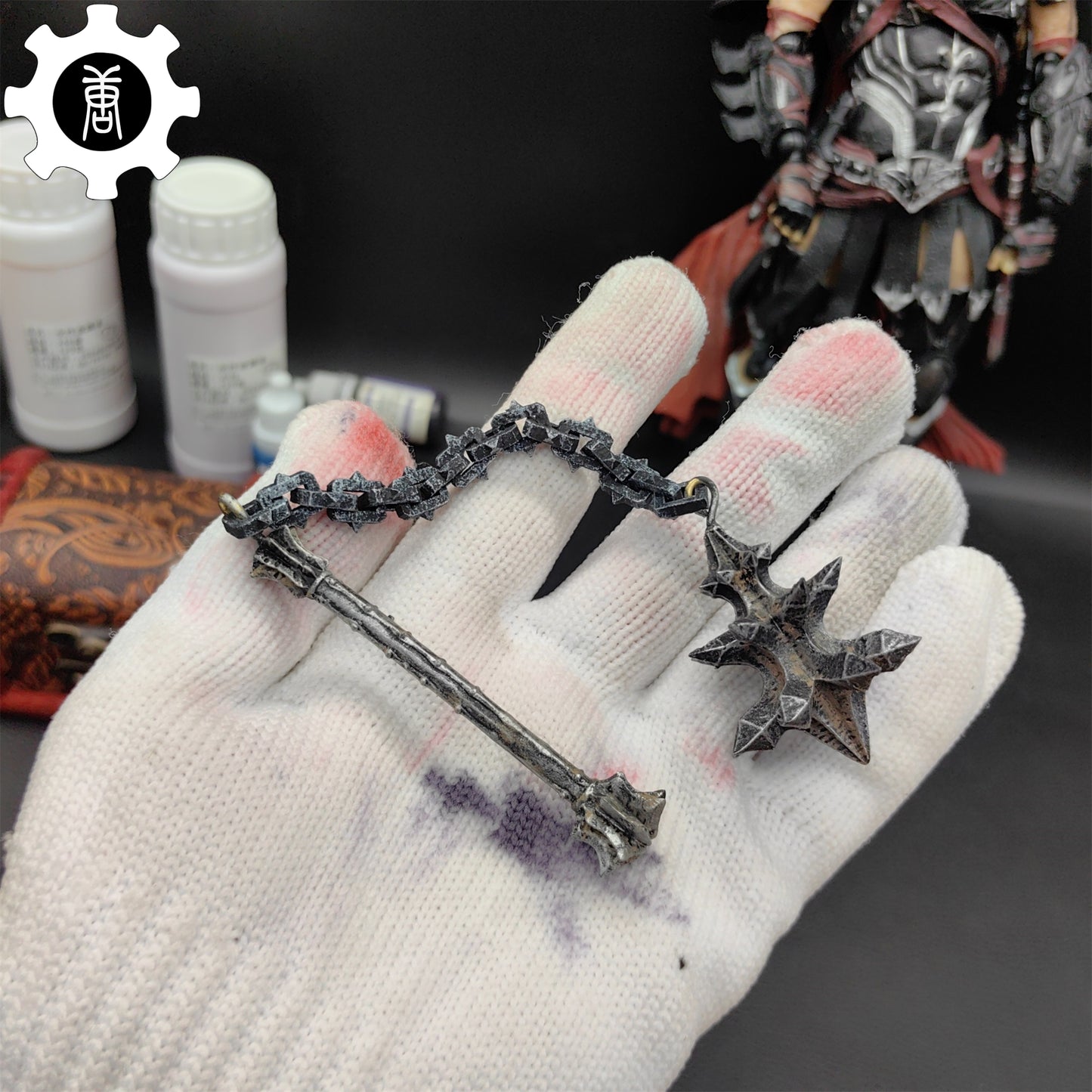 3D Printed 1: 12 Scale Flail Of The Witch-King Replica