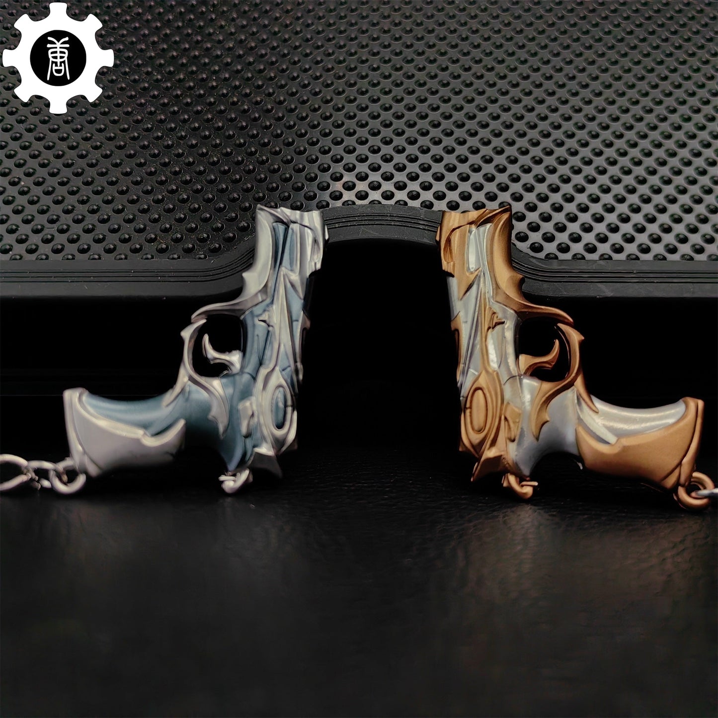 Metal Forsaken Classic Gun Tiny KeyChain Pendant