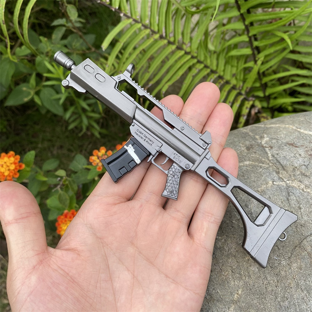 Metal G36K Miniature Black Burst Rifle 15.5CM/6.1"