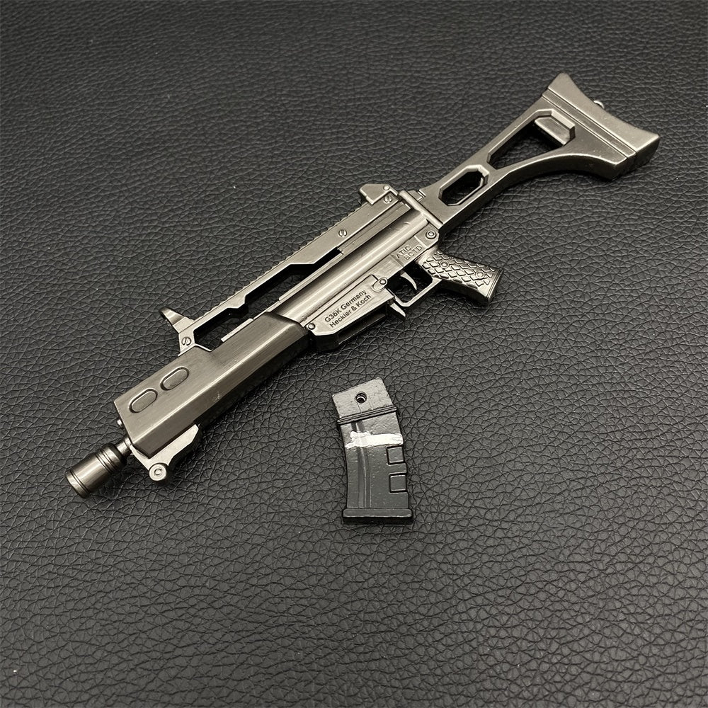 Metal G36K Miniature Black Burst Rifle 15.5CM/6.1"
