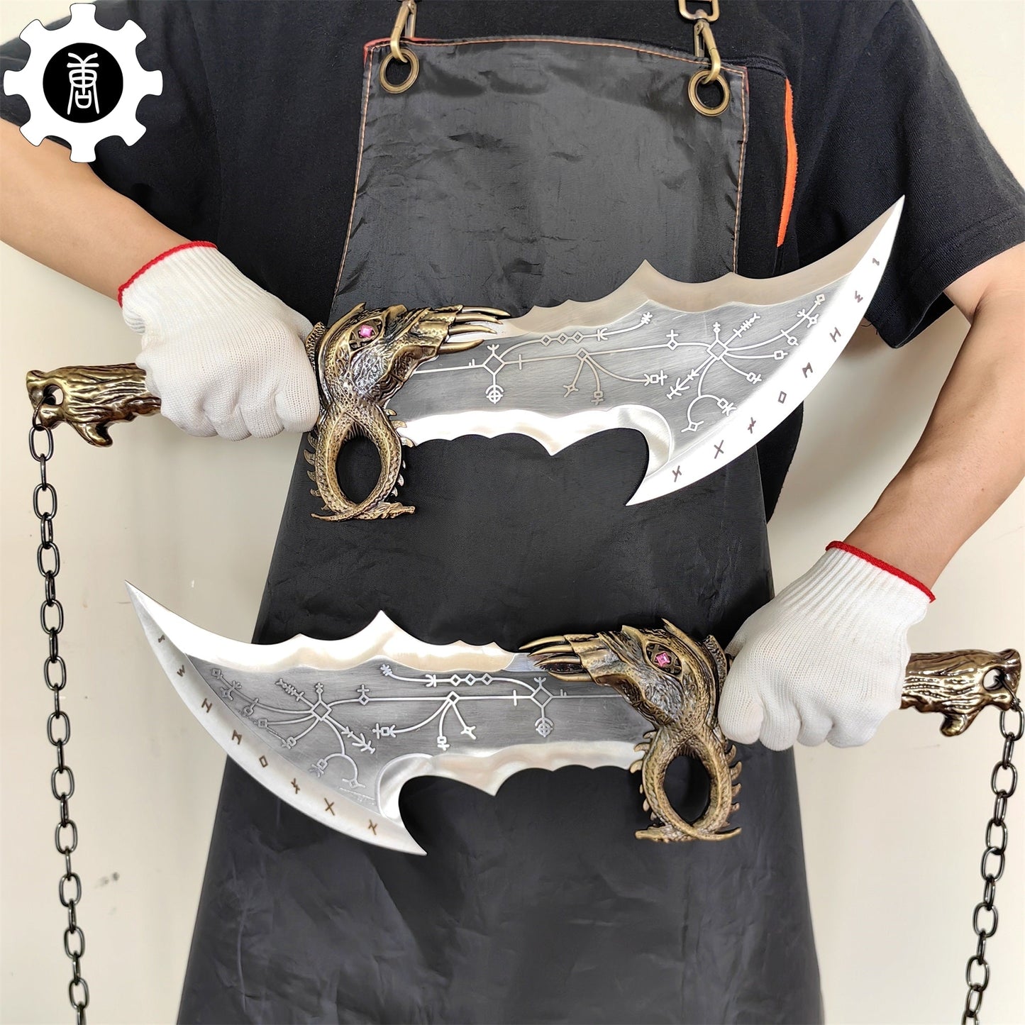 Blades of Chaos Life-size Metal Replica
