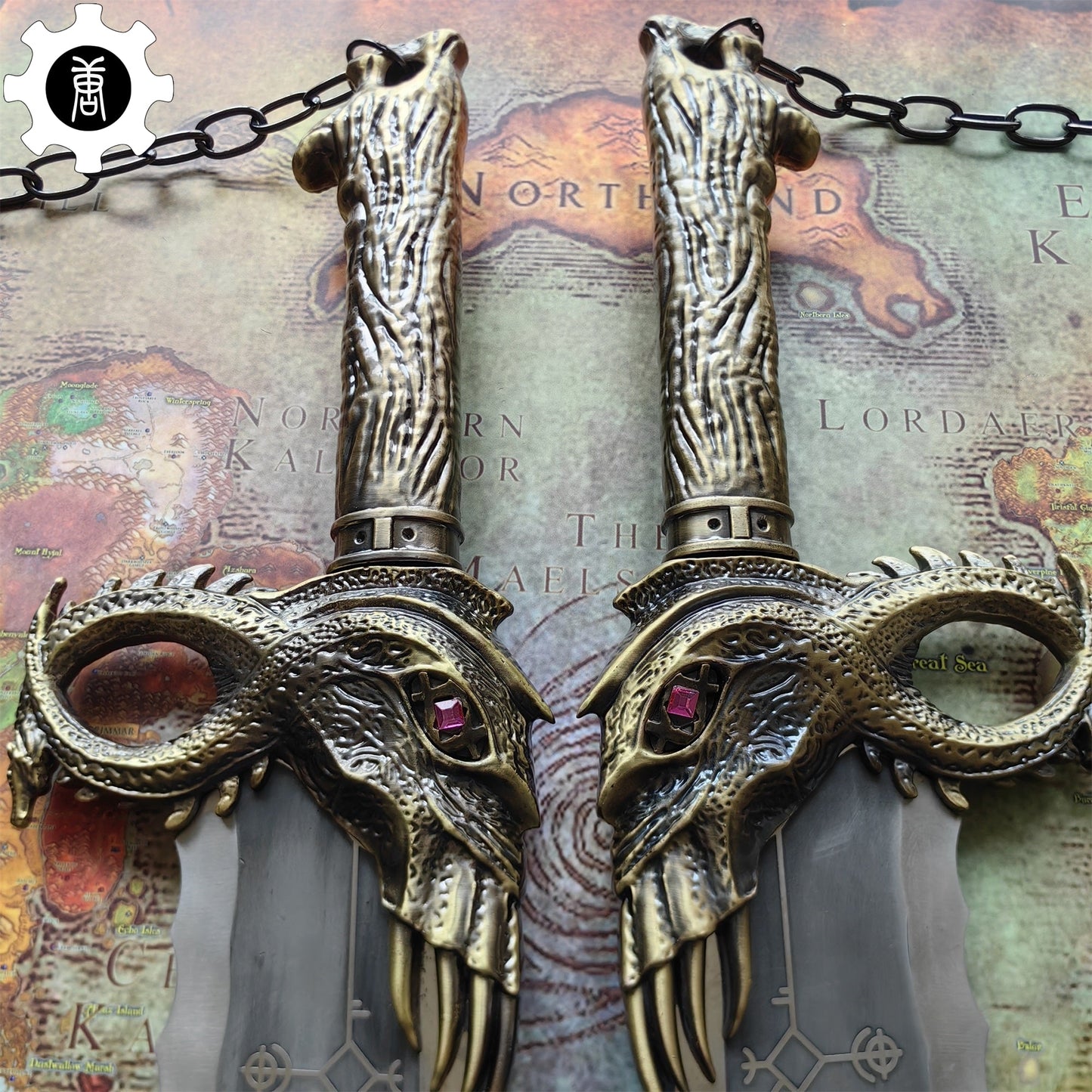 Blades of Chaos Life-size Metal Replica