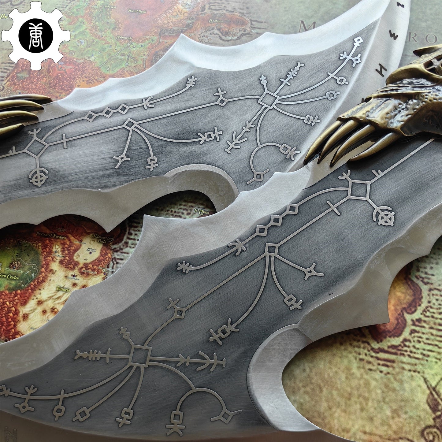 Blades of Chaos Life-size Metal Replica