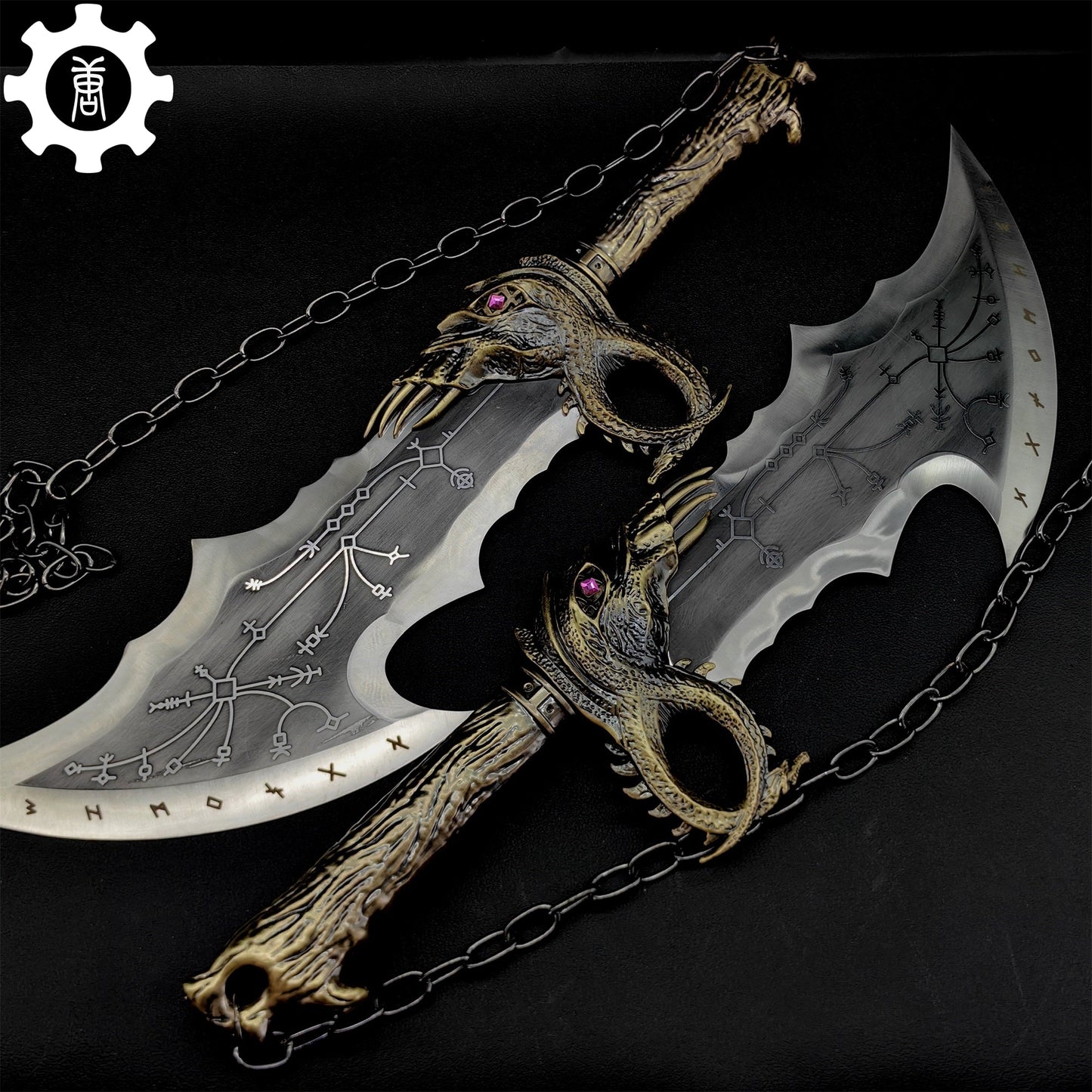 Blades of Chaos Life-size Metal Replica