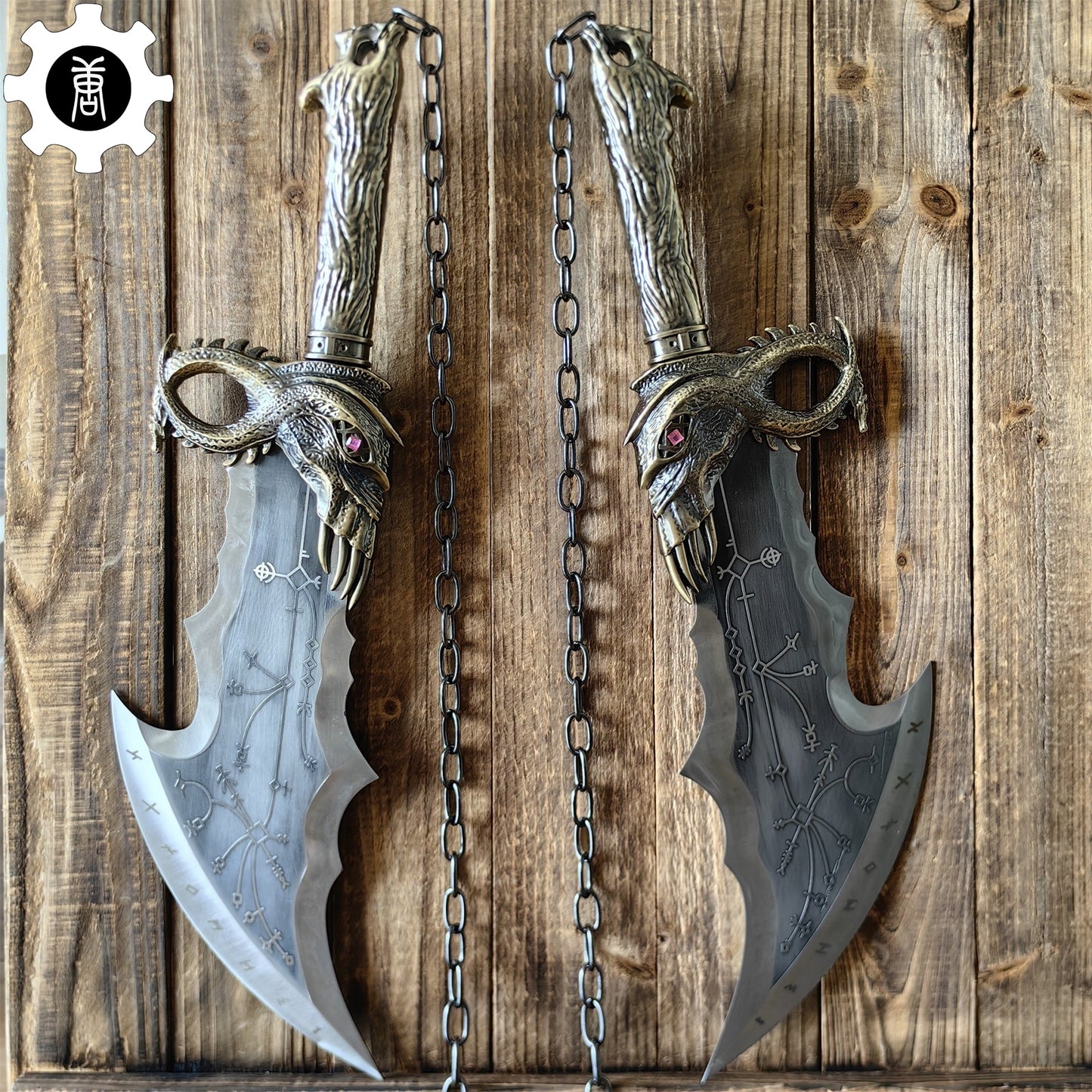 Blades of Chaos Life-size Metal Replica