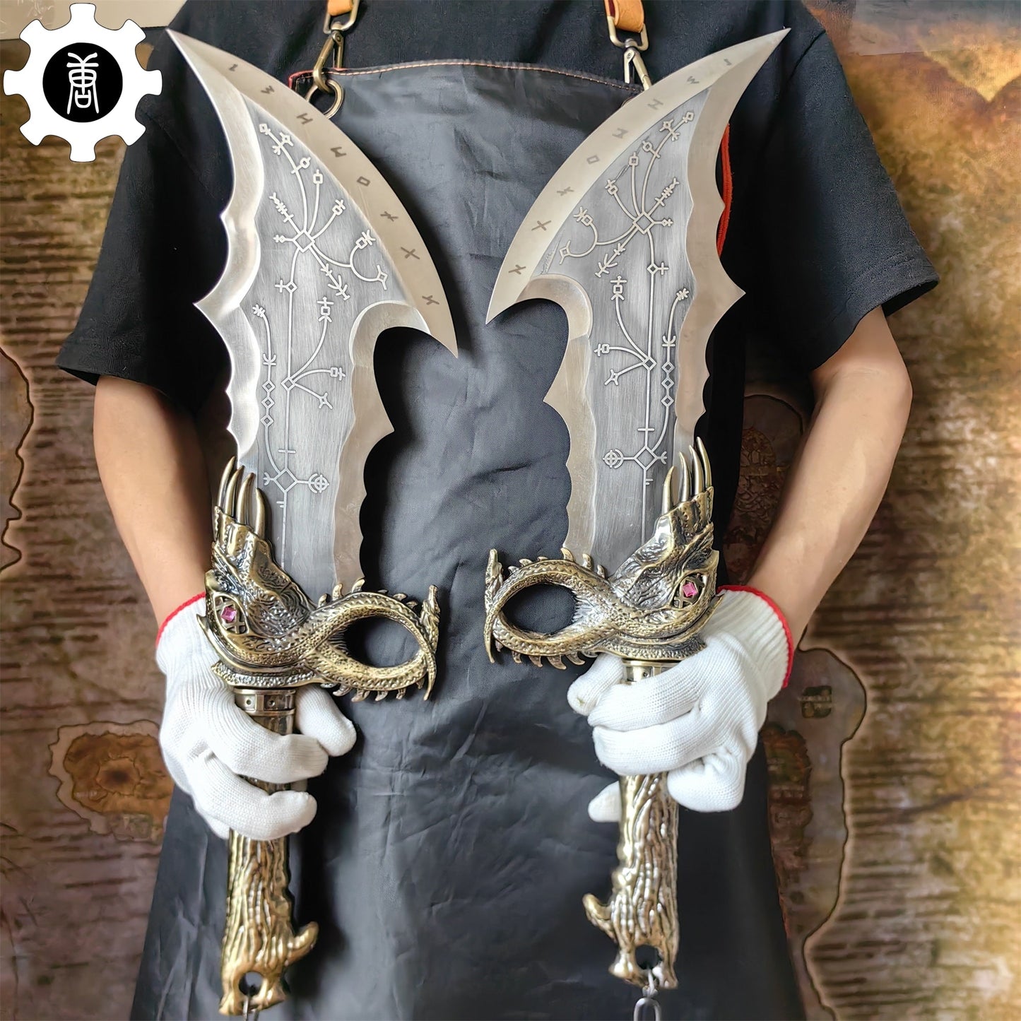 Blades of Chaos Life-size Metal Replica