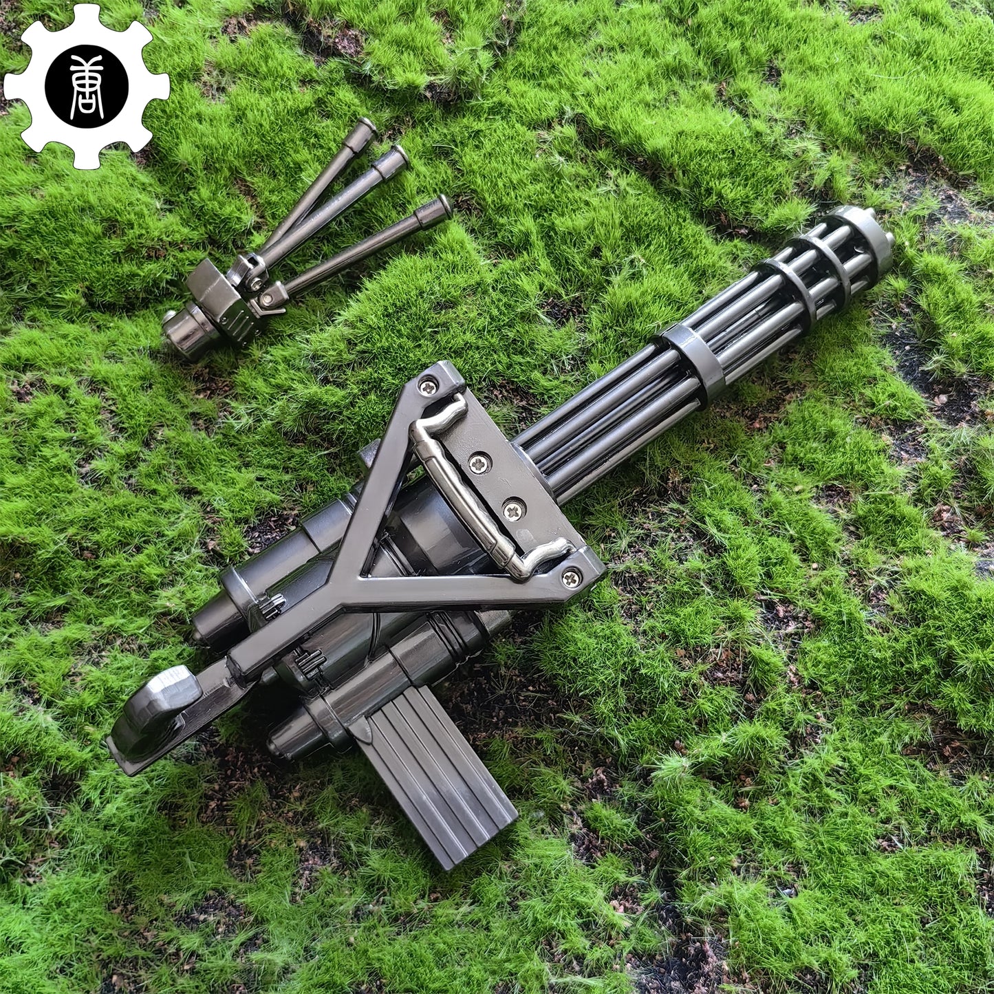 Metal Gatling Submachine Mini Gun Military Collection