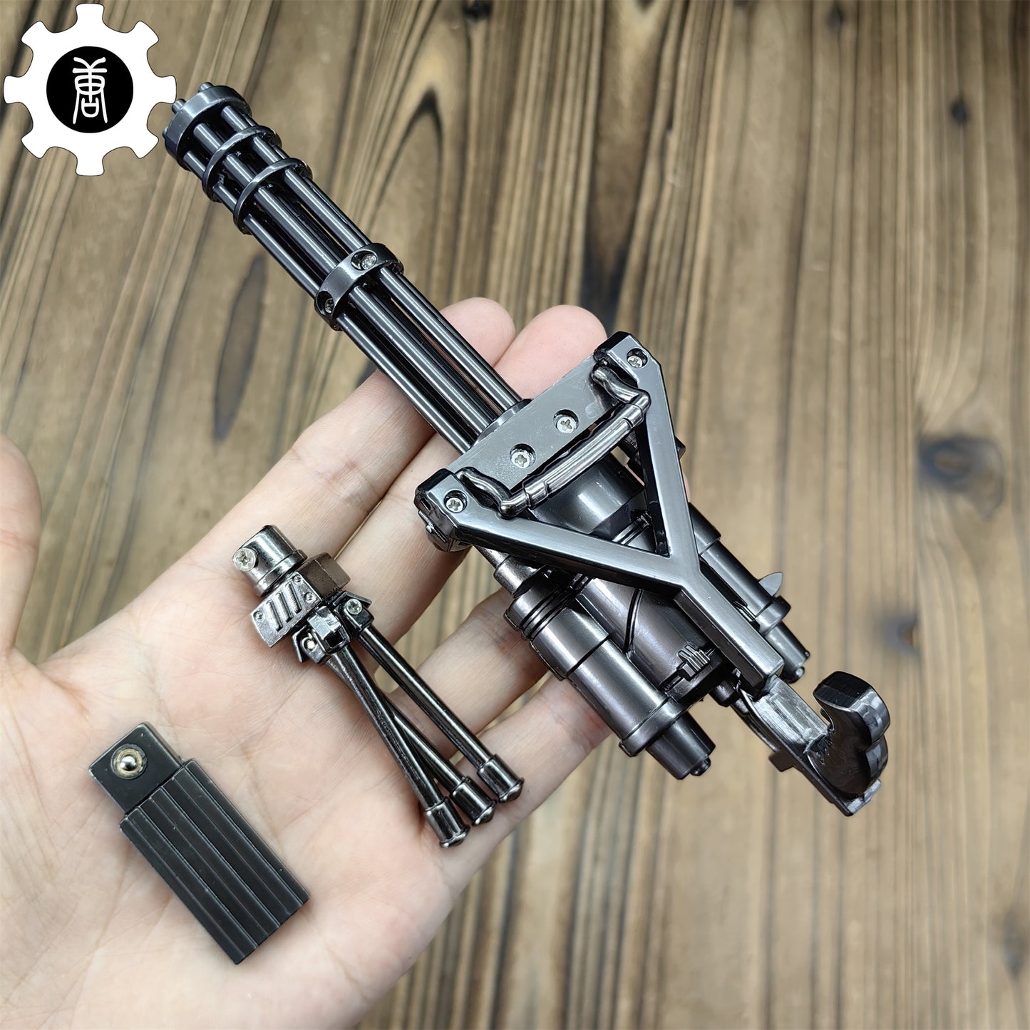 Metal Gatling Submachine Mini Gun Military Collection
