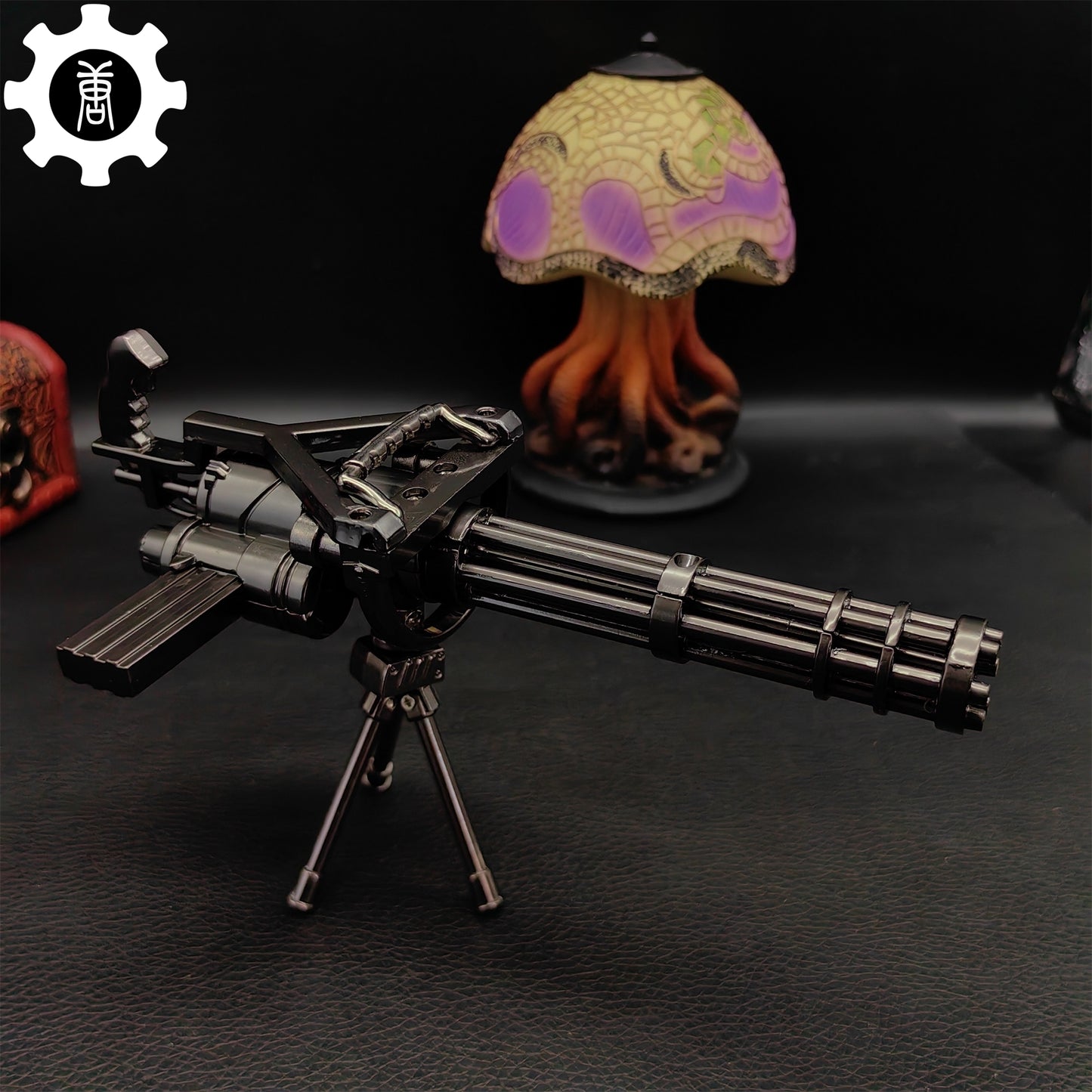 Metal Gatling Submachine Mini Gun Military Collection