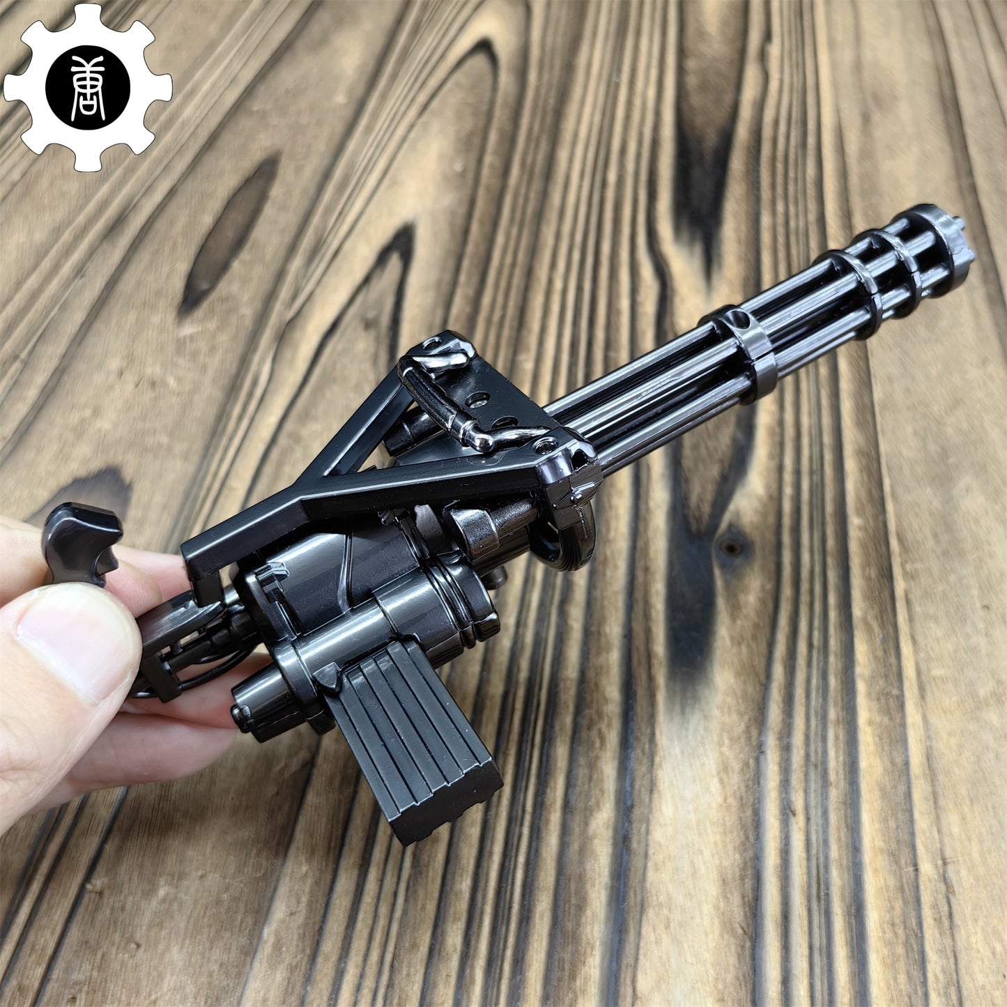 Metal Gatling Submachine Mini Gun Military Collection