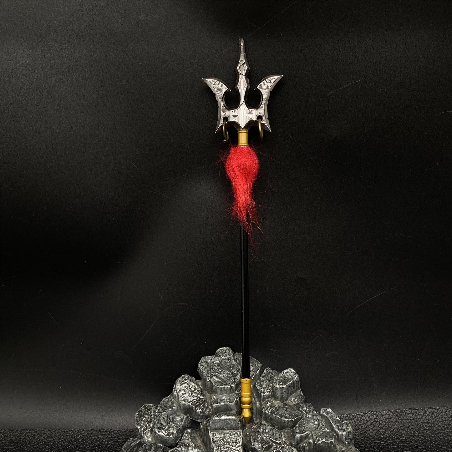 Chinese Anime Nezha 2 General Shark Trident Metal Replica