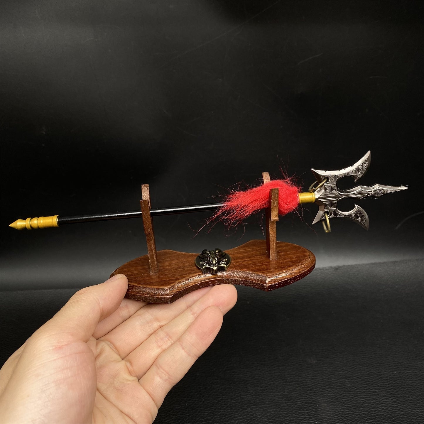 Chinese Anime Nezha 2 General Shark Trident Metal Replica