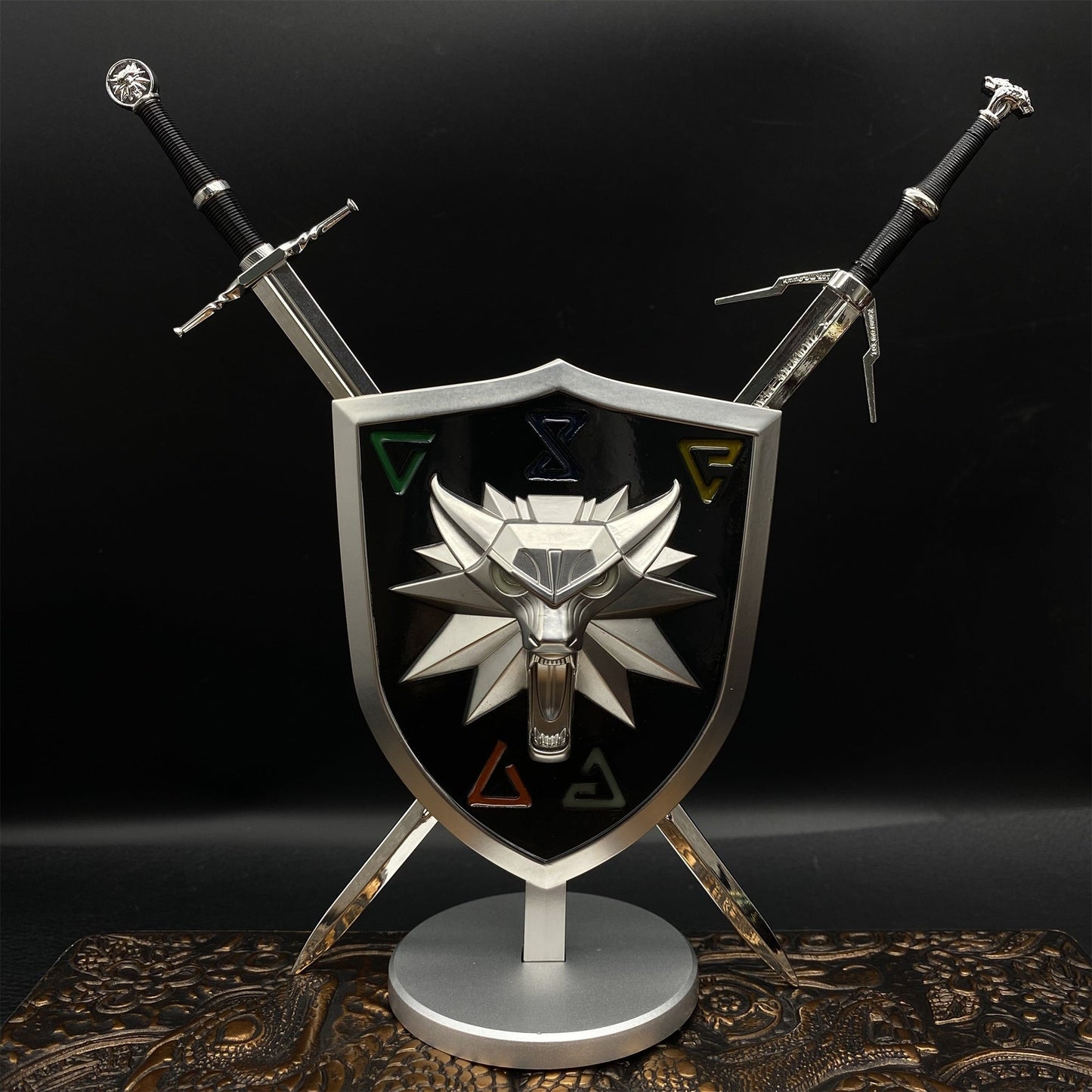 Geralt Wolf School Shield & Swords USA Only