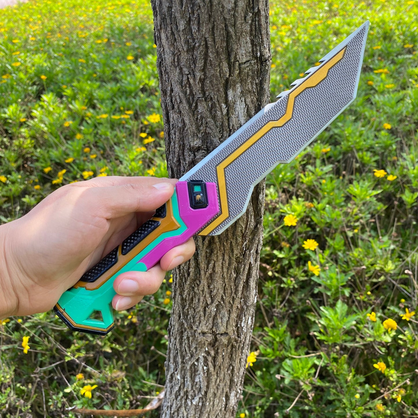 1:1 Glitchpop Knife Life Size Metal Replica--Blunt Blade