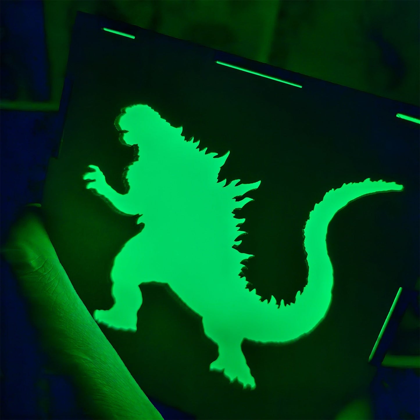 Godzilla Monster Inspired Neon Night Light