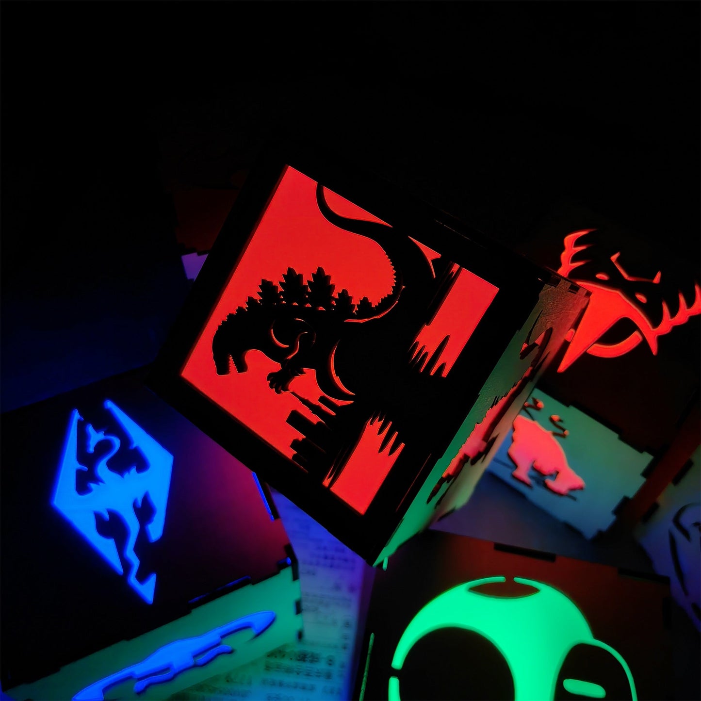 Godzilla Monster Inspired Neon Night Light