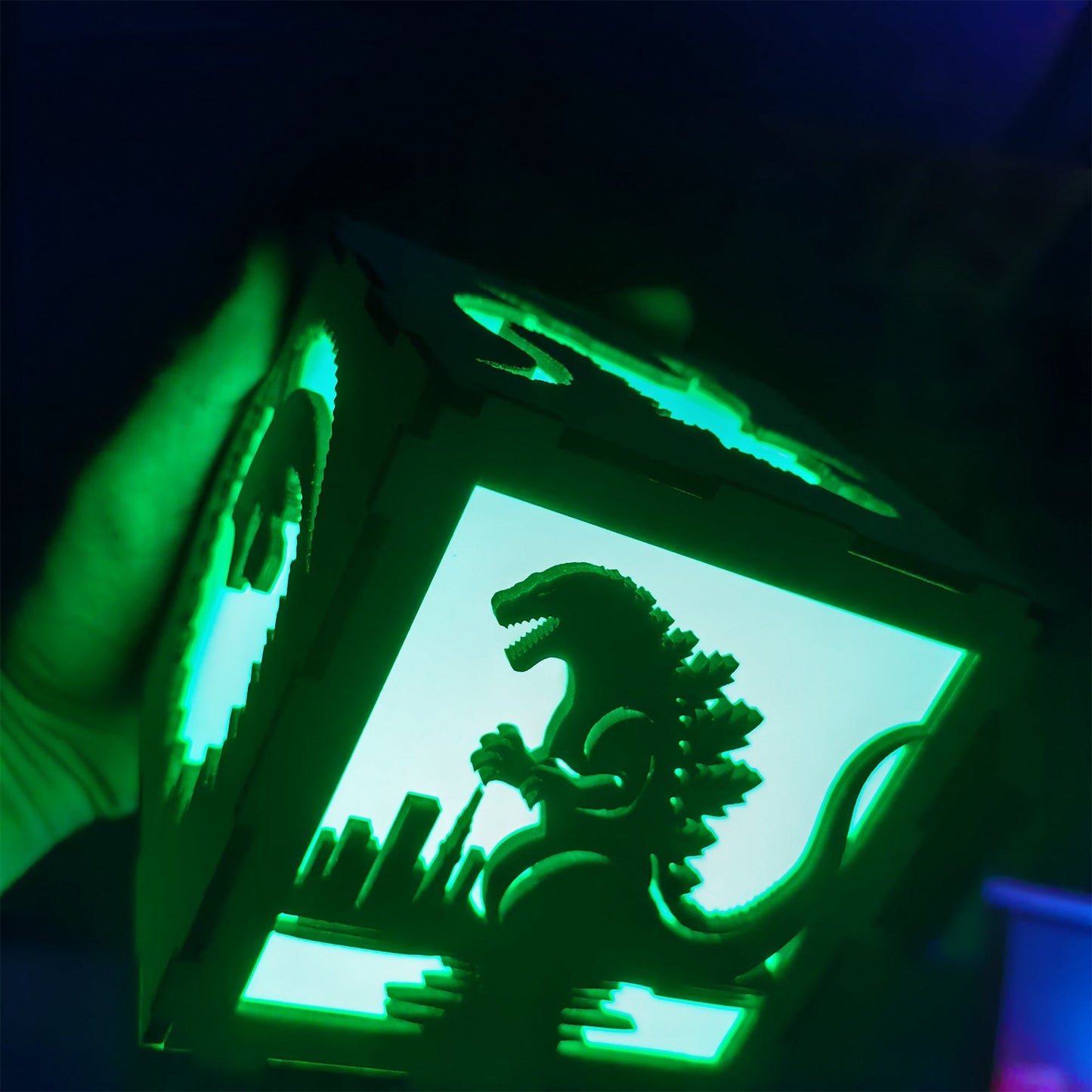 Godzilla Monster Inspired Neon Night Light