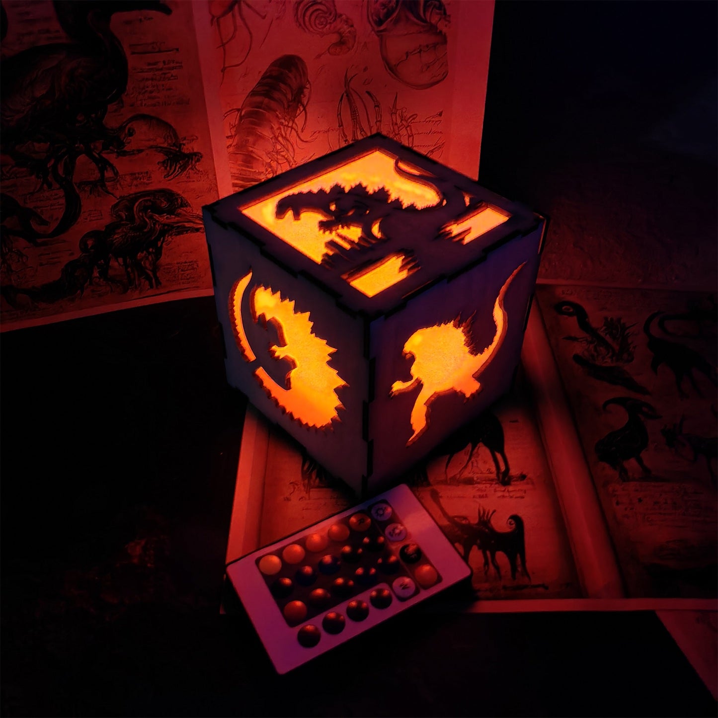 Godzilla Monster Inspired Neon Night Light