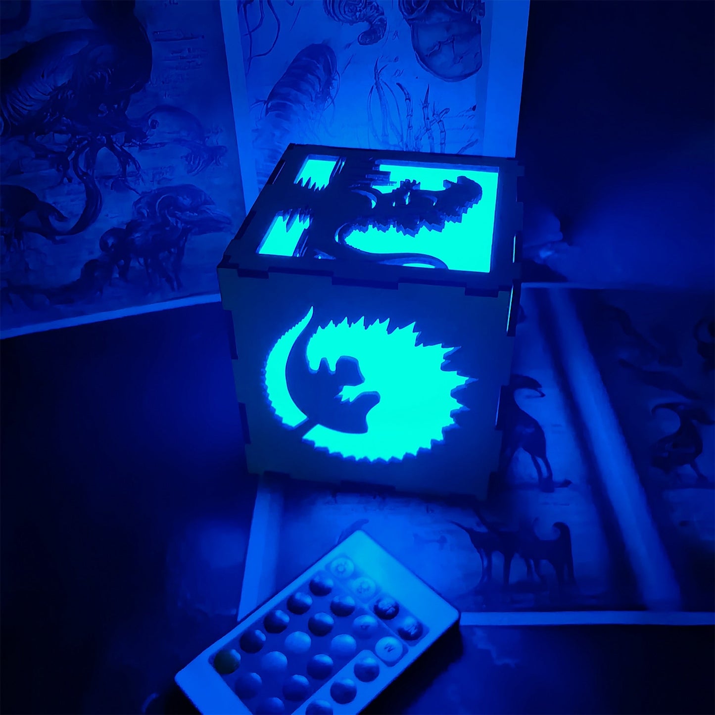Godzilla Monster Inspired Neon Night Light