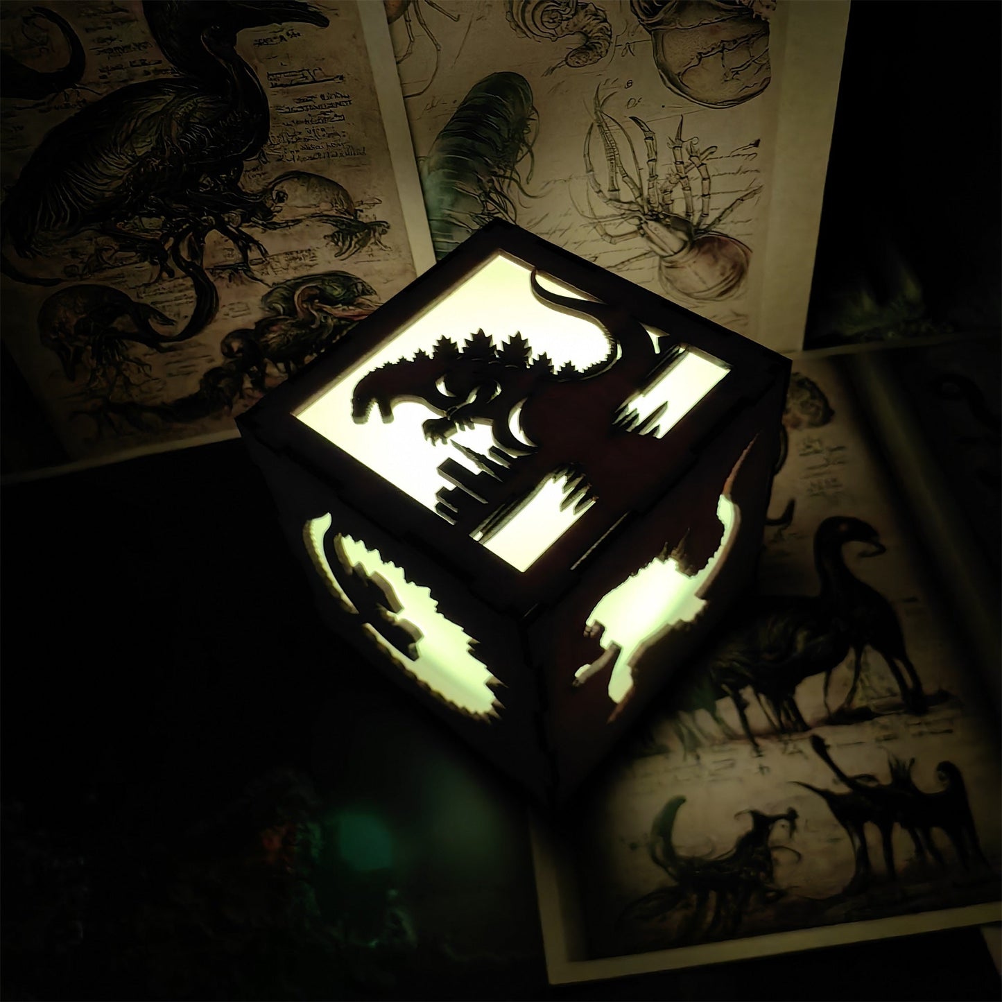 Godzilla Monster Inspired Neon Night Light