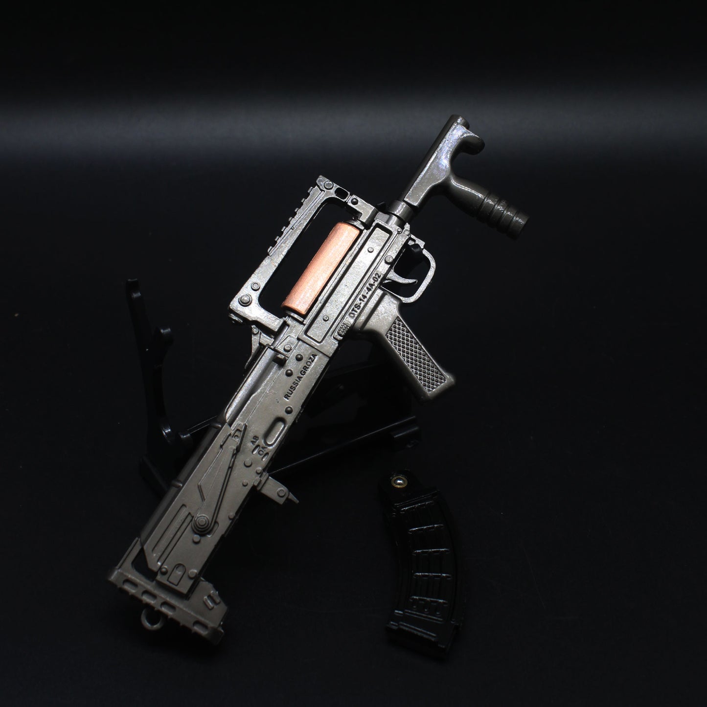 OTs-14 Groza Miniature Metal Gun Model Alloy Gun 17CM/6.9"