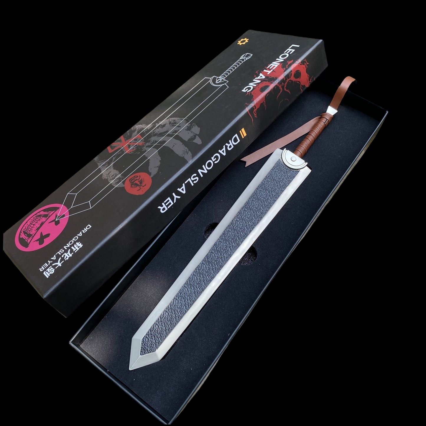 Anime Weapon Guts Sword Dragon Slayer Replica With Stand
