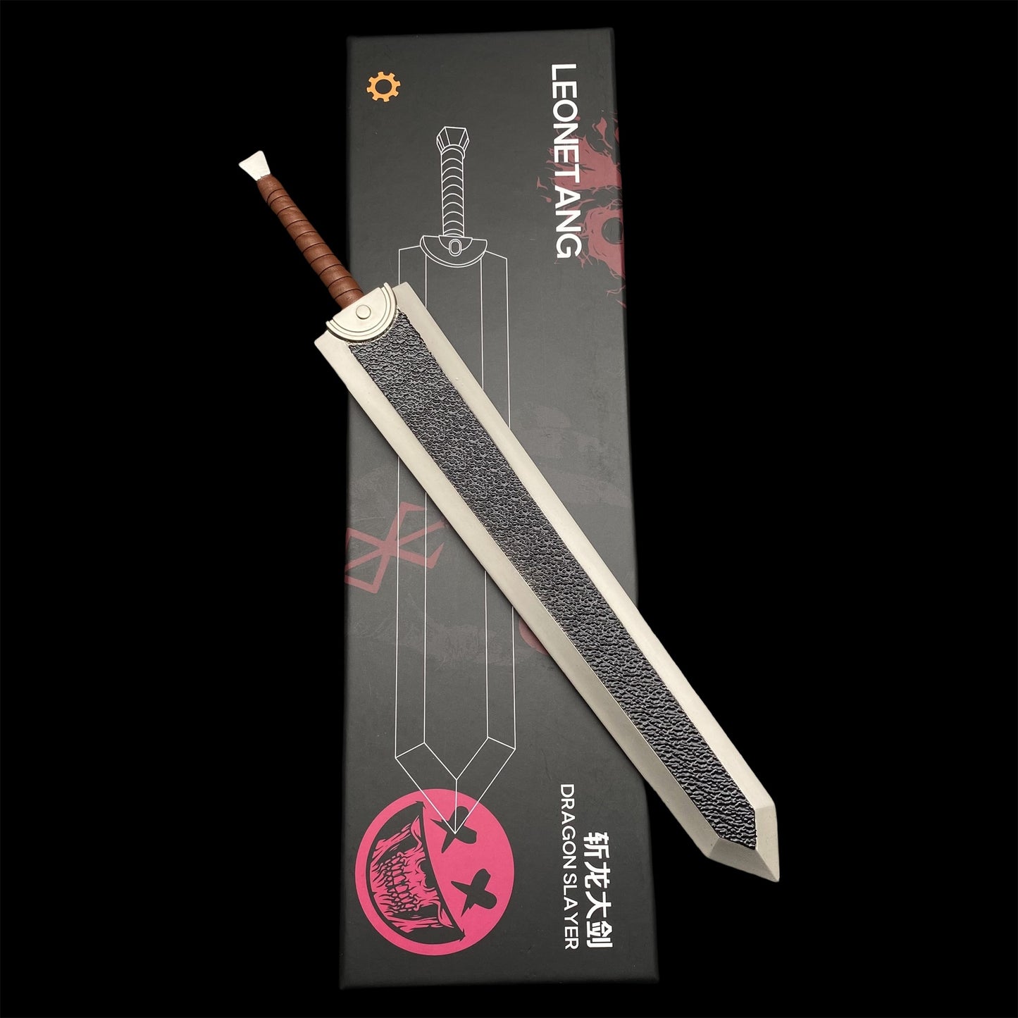 Anime Weapon Guts Sword Dragon Slayer Replica With Stand