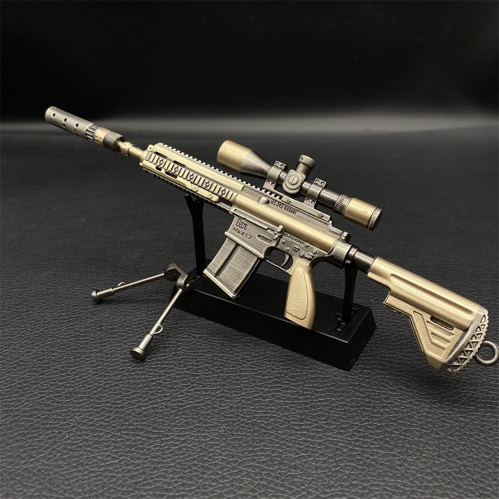 Miniature Metal HK417 Rifle 16.5CM/6.4"