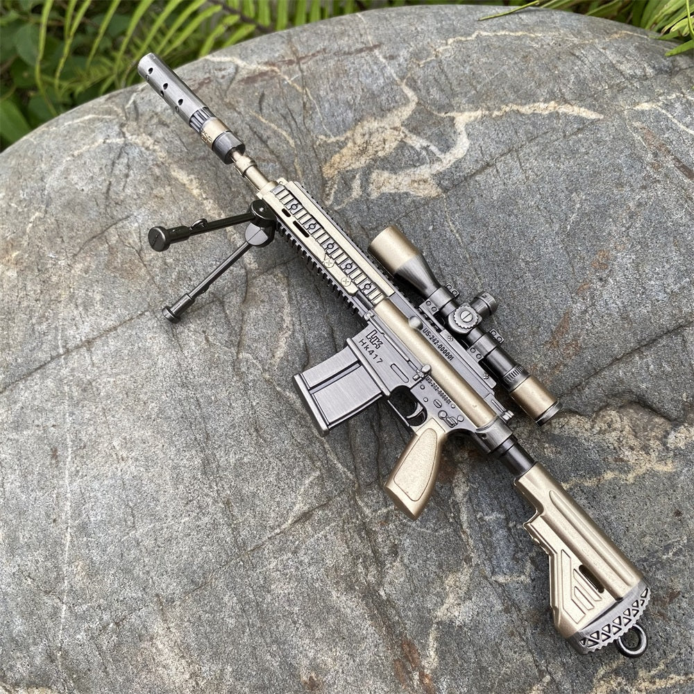 Miniature Metal HK417 Rifle 16.5CM/6.4"