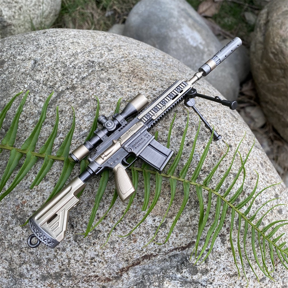 Miniature Metal HK417 Rifle 16.5CM/6.4"
